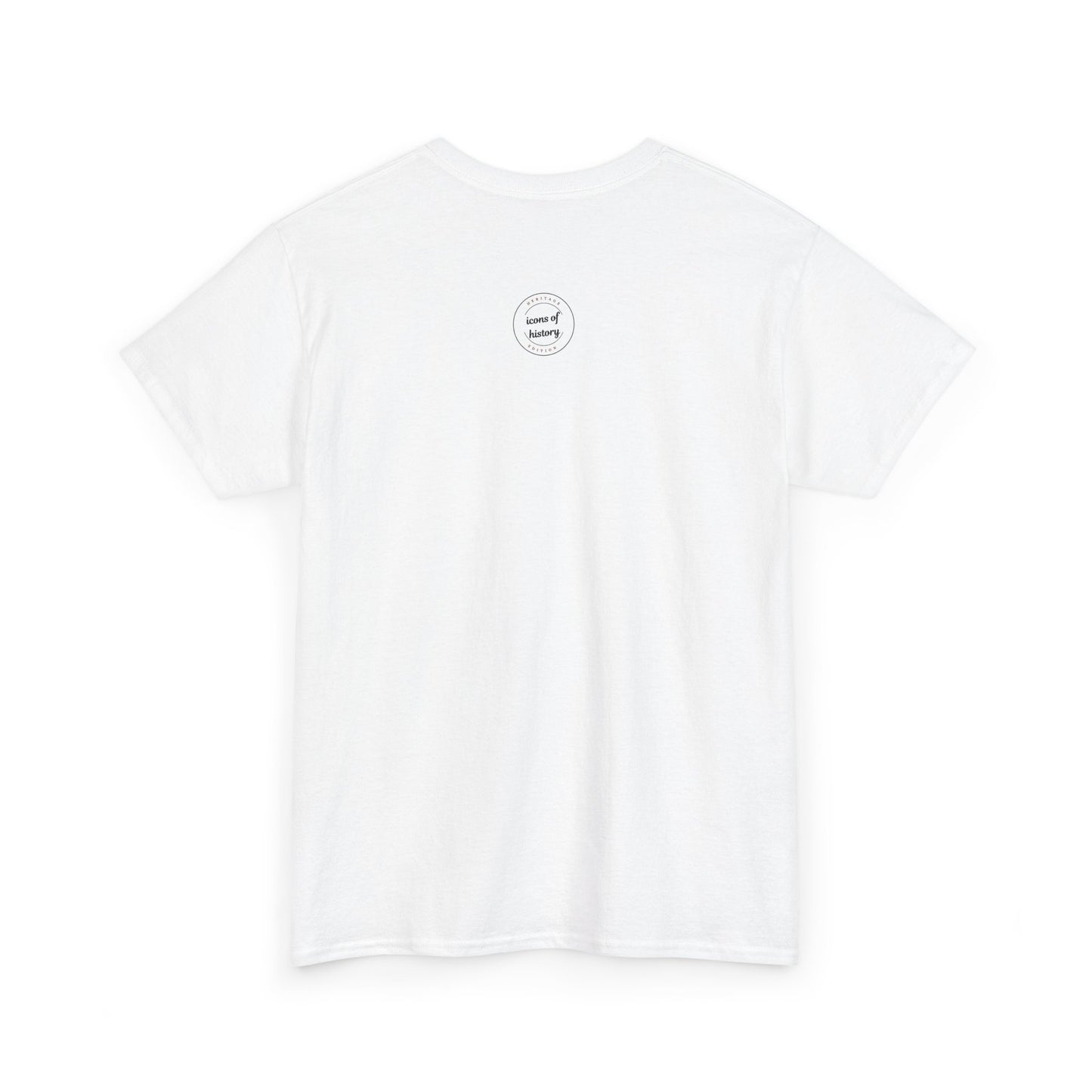 Elvis, Humphrey, Marilyn and James Dean Pool Hall Adult Unisex Heavy Cotton White Tee Shirt
