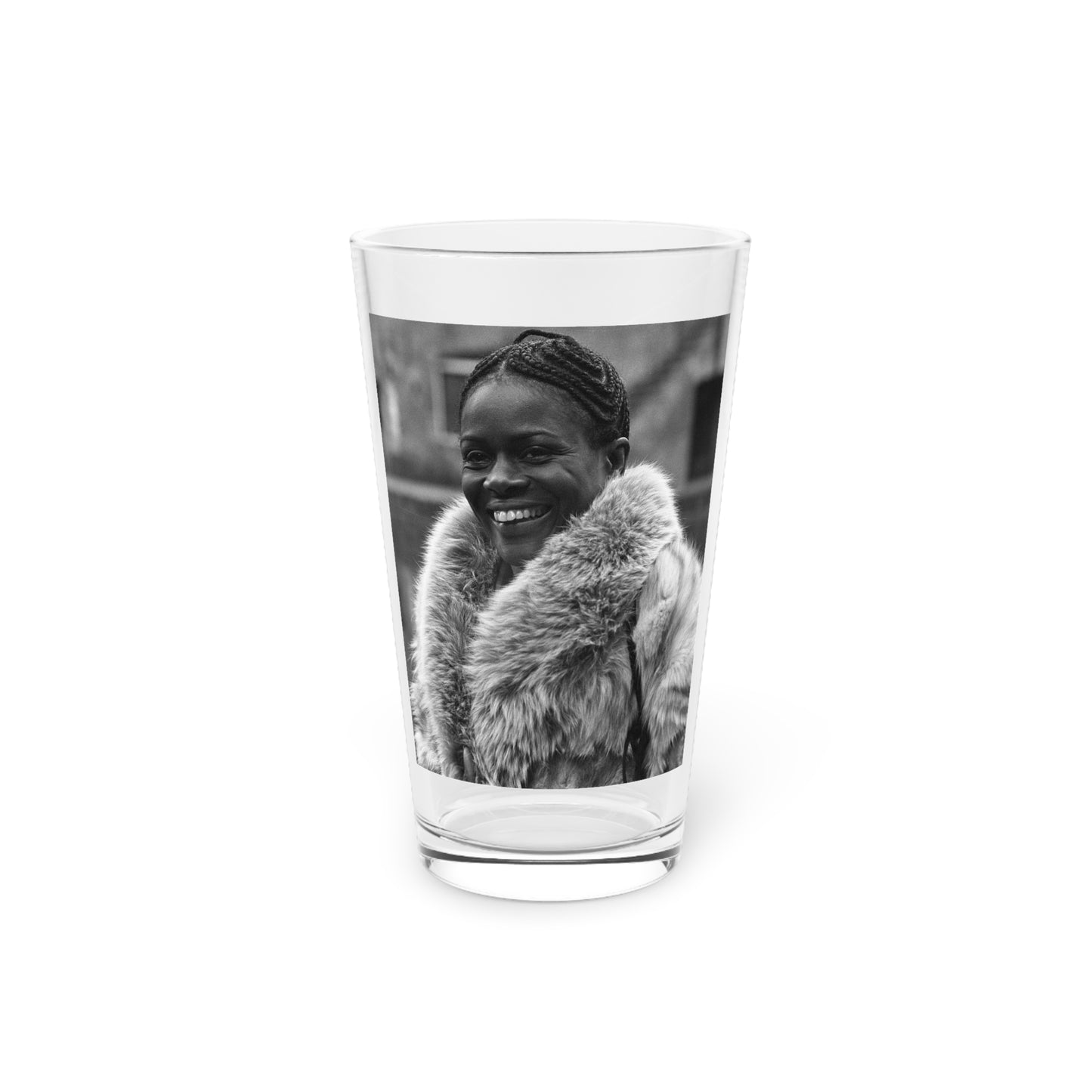 Cicely Tyson Mink Coat Pint Glass, 16oz