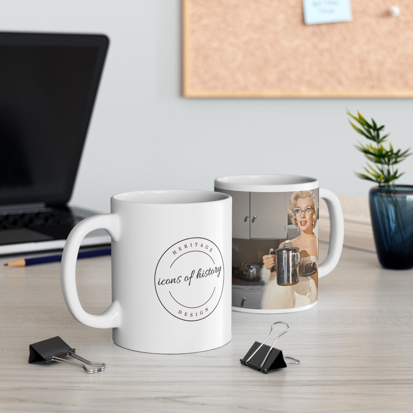 Marilyn Monroe Coffee Anytime White Coffee Mug 11oz