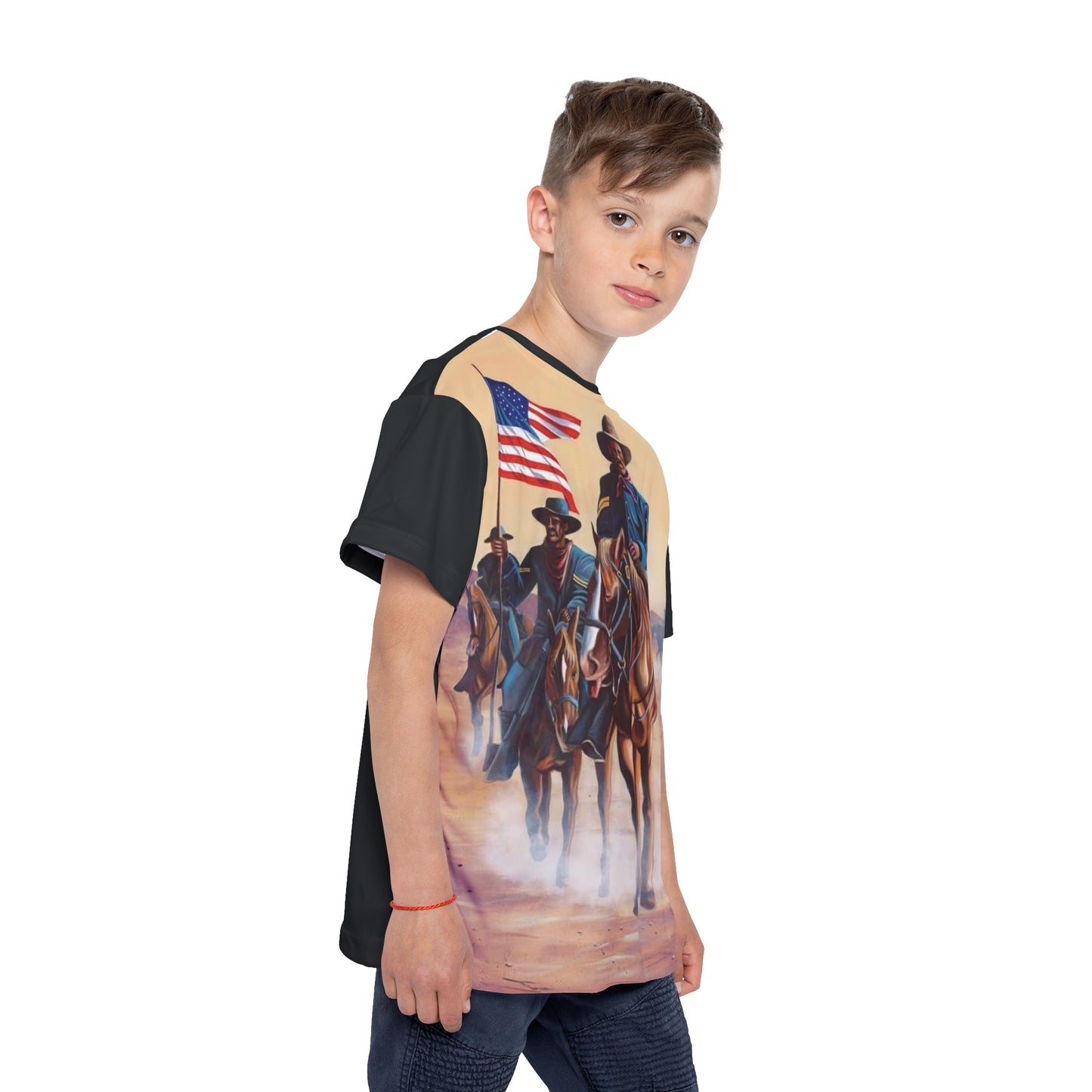 Black History Buffalo Soldiers Black Kids Sports Shirt