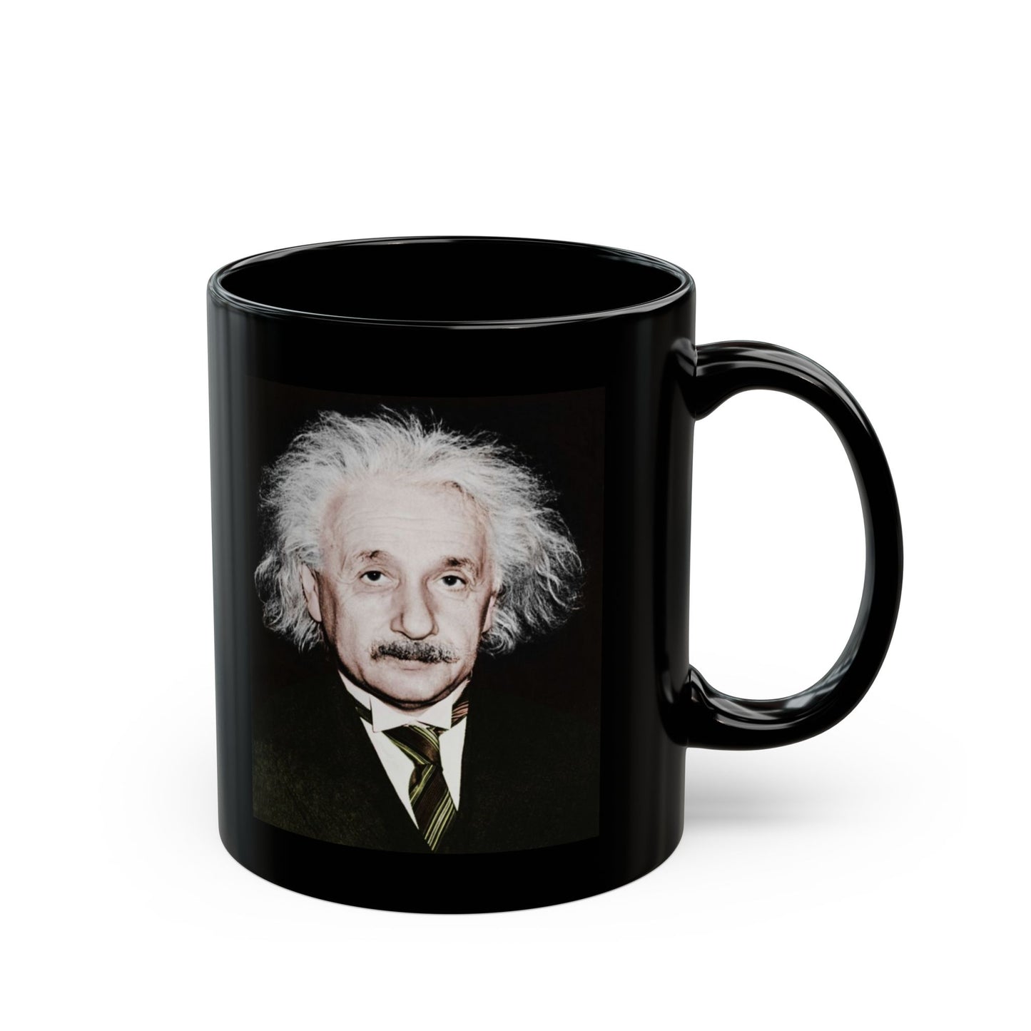 Albert Einstein Black Mug (11oz, 15oz)