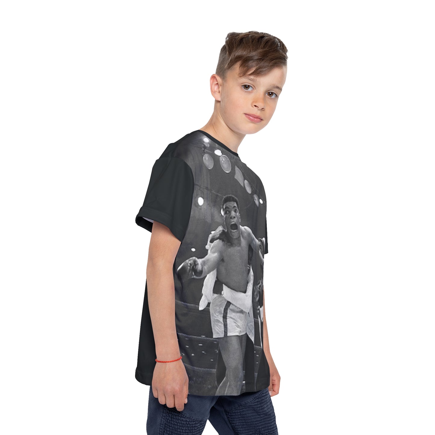 Muhammad Ali "I Shook Up the World" Kids Black Sports Jersey