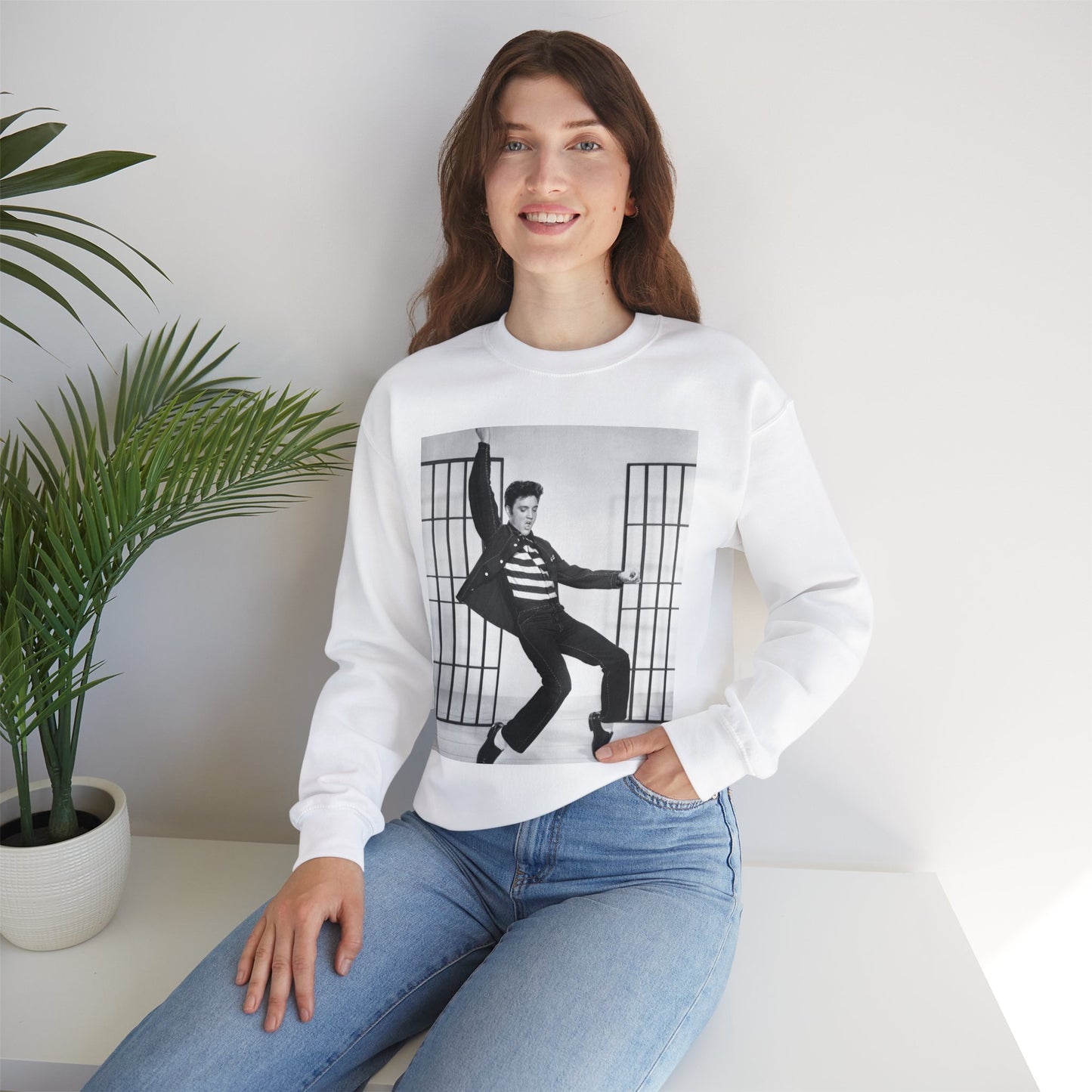 Elvis Presley Jail House Rock Women's Heavy Blend™ Crewneck Sweatshirt