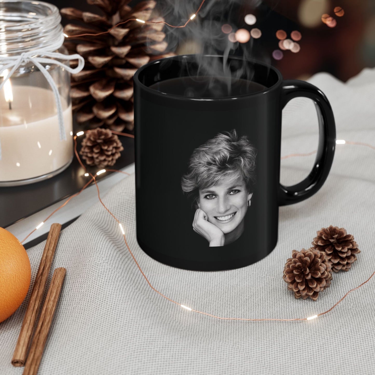 Princess Diana Black Mug (11oz, 15oz)