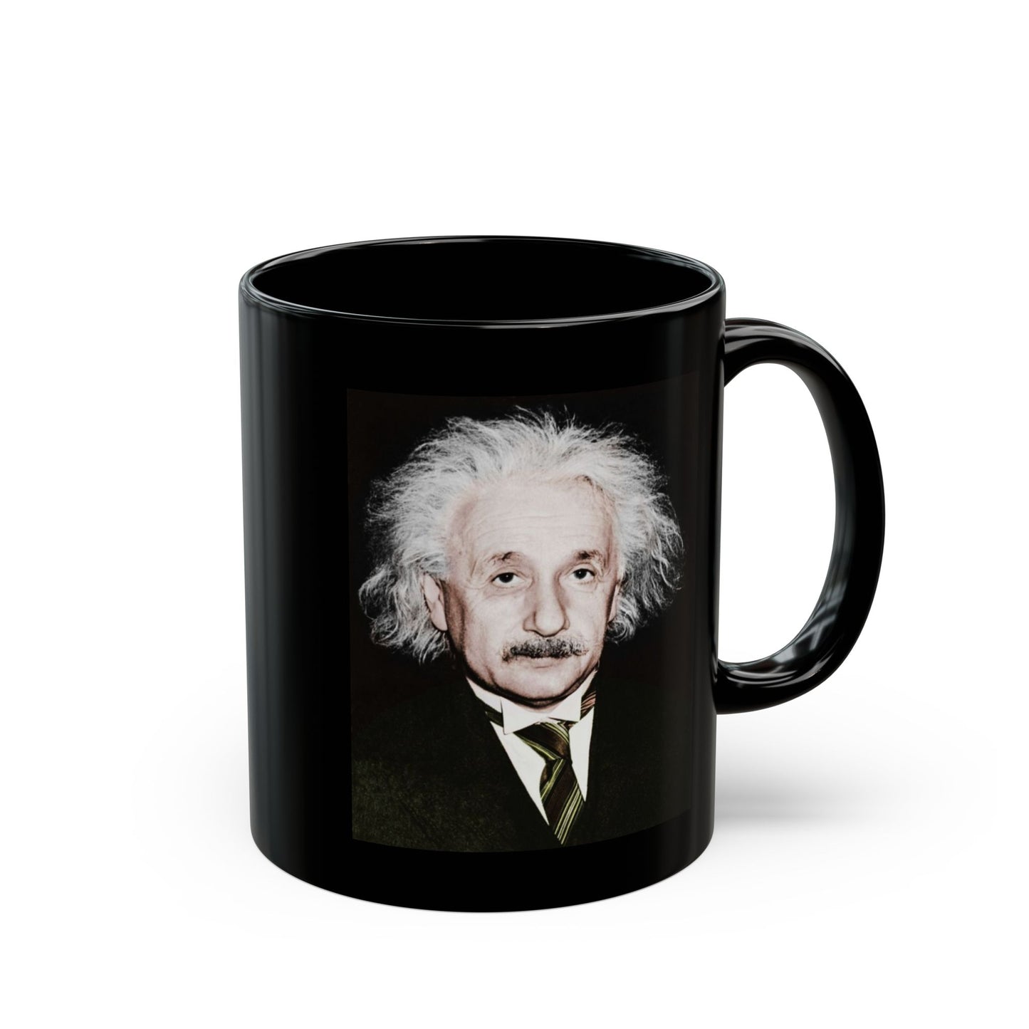 Albert Einstein Black Mug (11oz, 15oz)