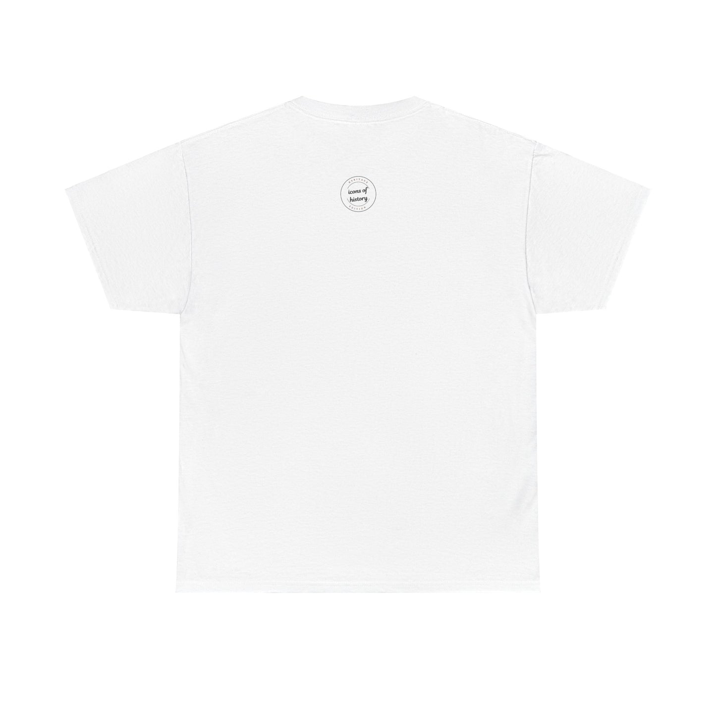 Elvis, Humphrey, Marilyn and James Dean Pool Hall Adult Unisex Heavy Cotton White Tee Shirt