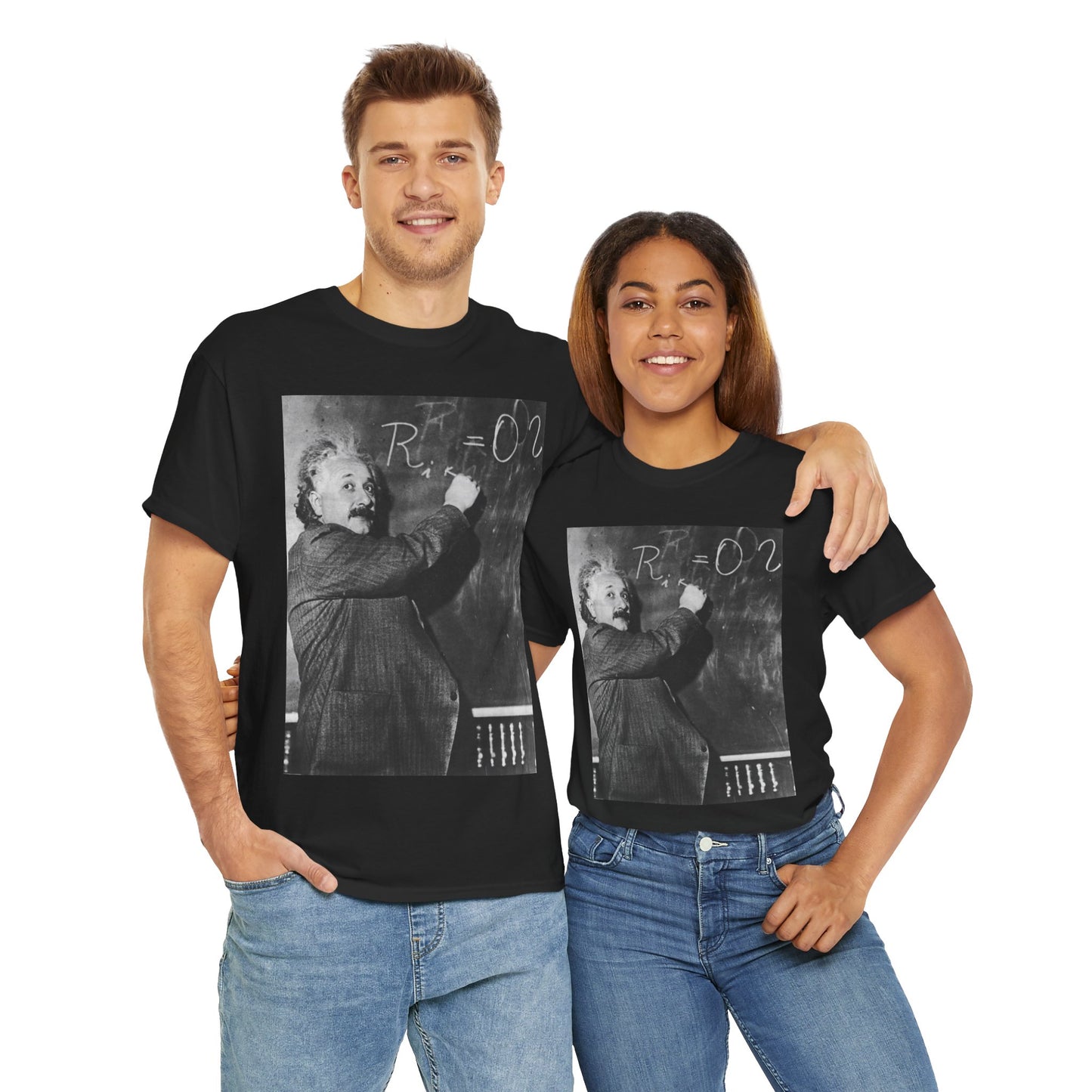 Albert Einstein Equation Unisex Heavy Cotton Tee