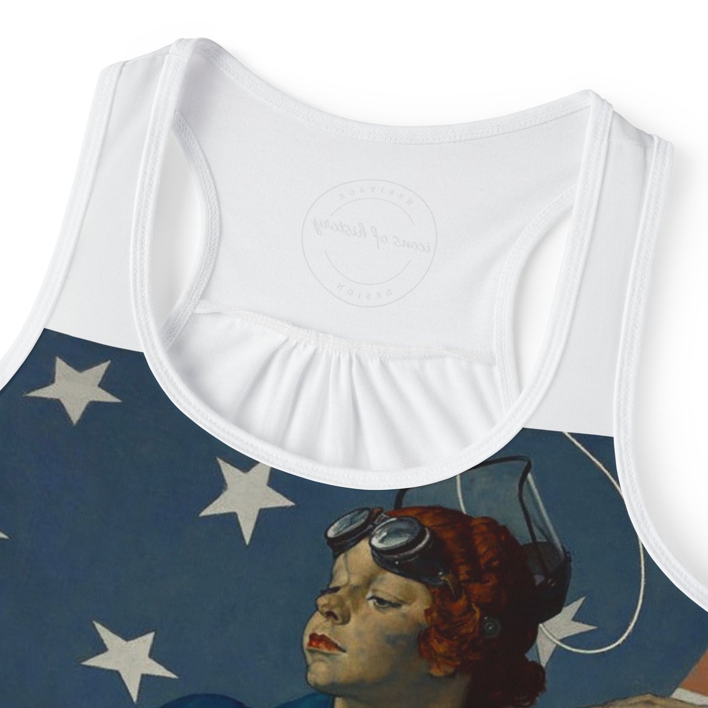 Rosie the Riveter Women's White Tank Top
