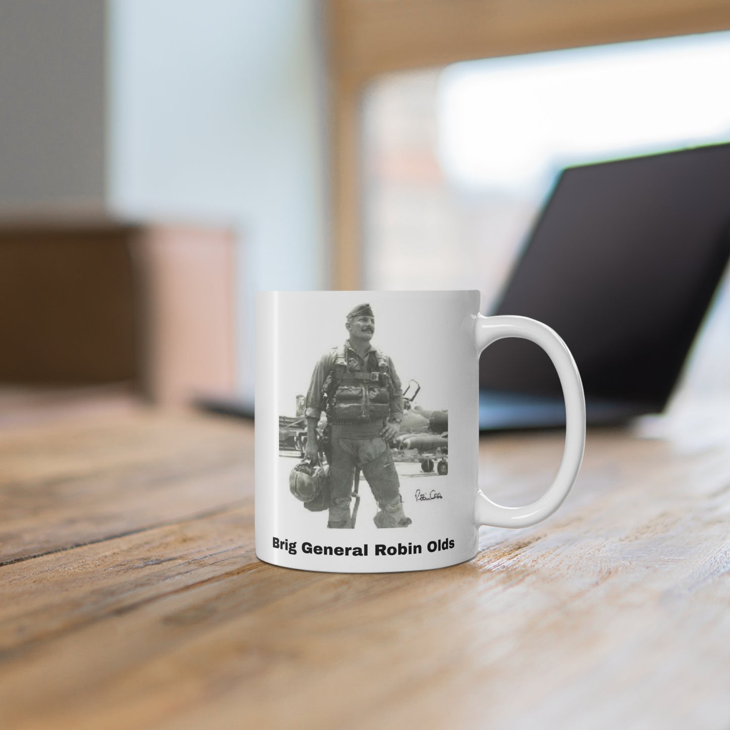 American Hero General Robin Olds Mug 11oz