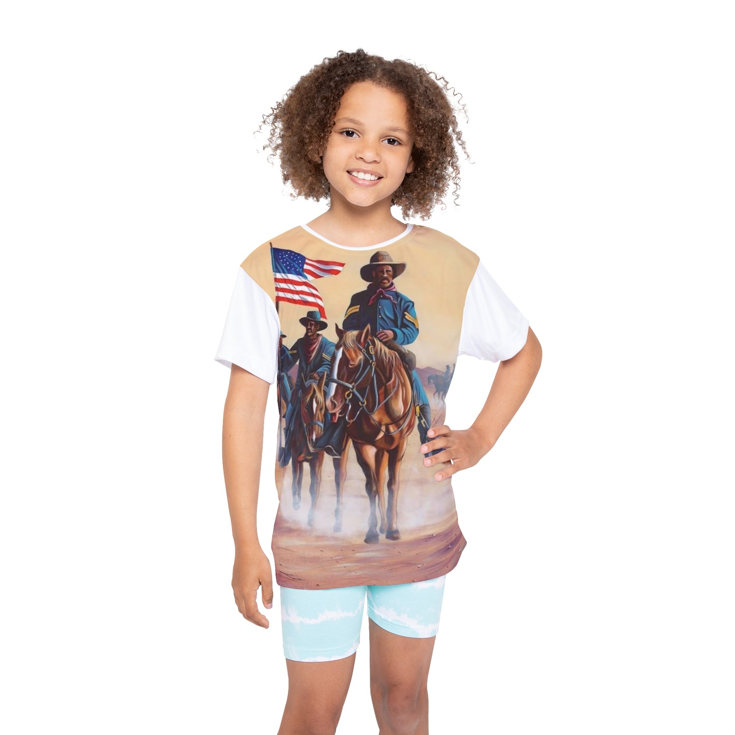 Buffalo Soldiers White Kids Sports Jersey