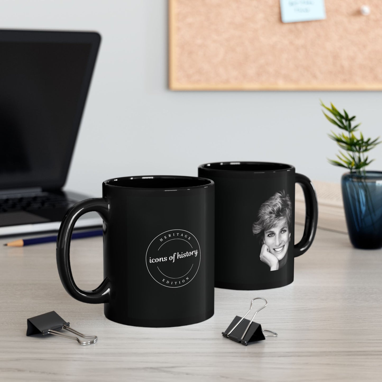 Princess Diana Black Mug (11oz, 15oz)