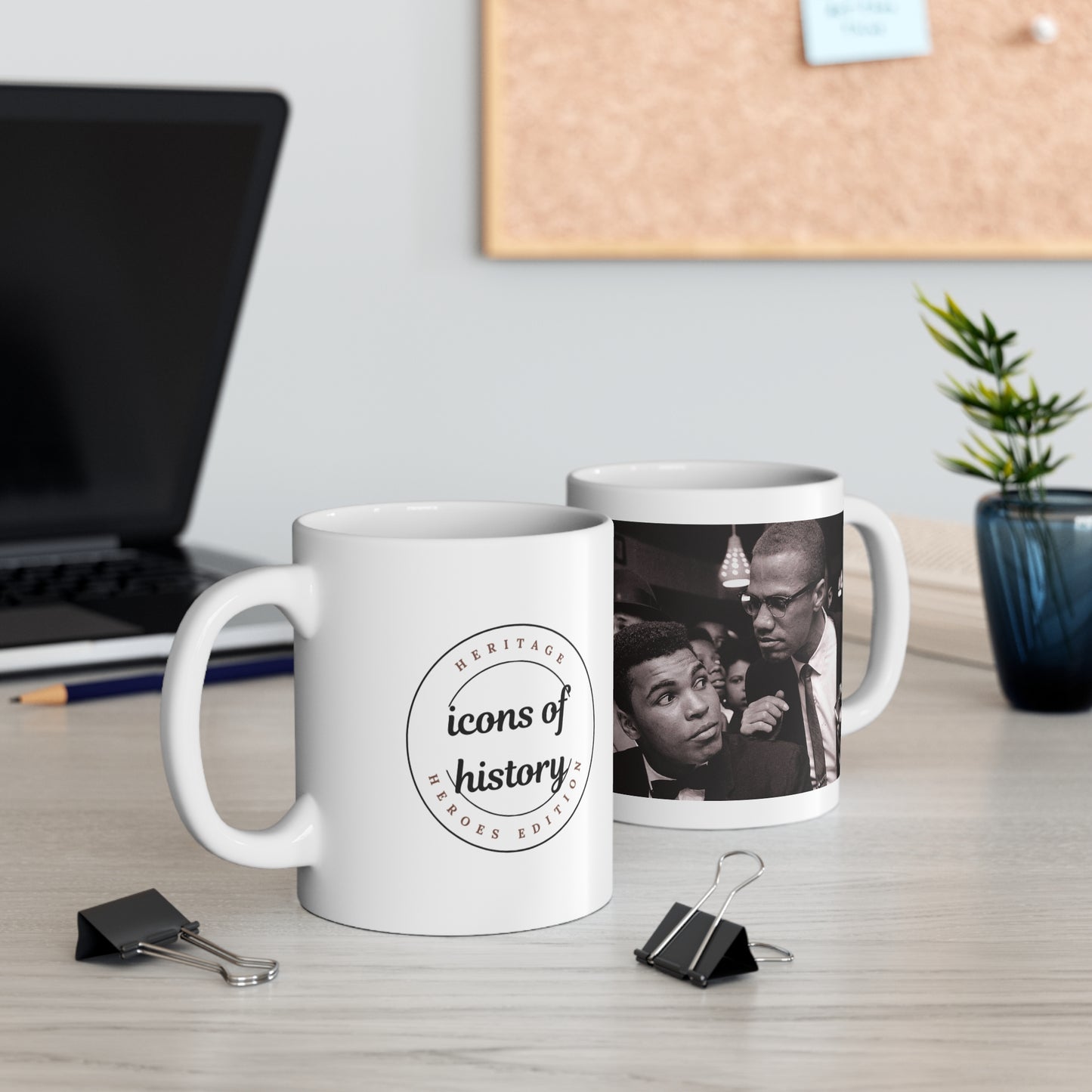 Malcolm X and Muhammad Ali Coffee Mug 11oz