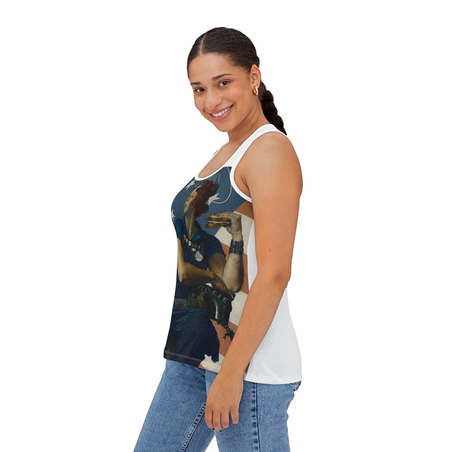 Rosie the Riveter Women's White Tank Top