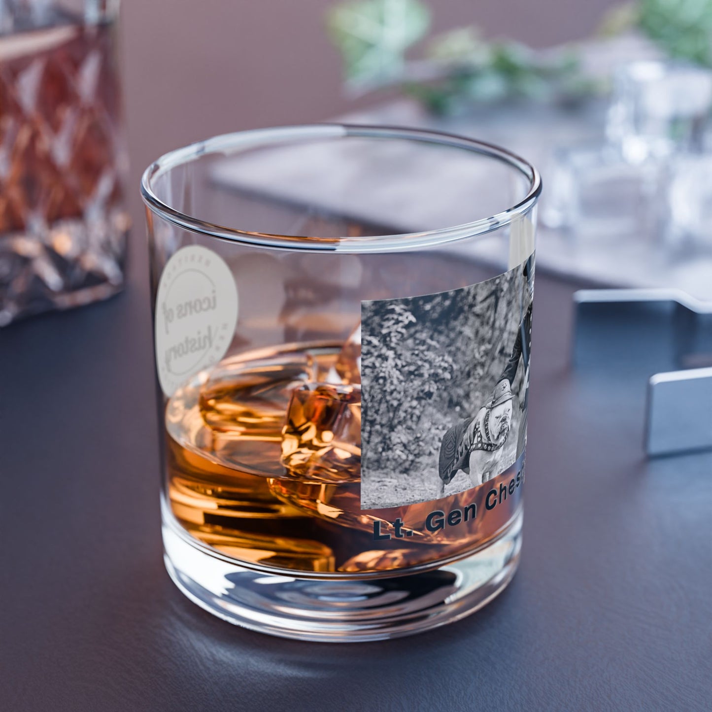 Marine Corp General Chesty Puller Rocks Glass, 10oz