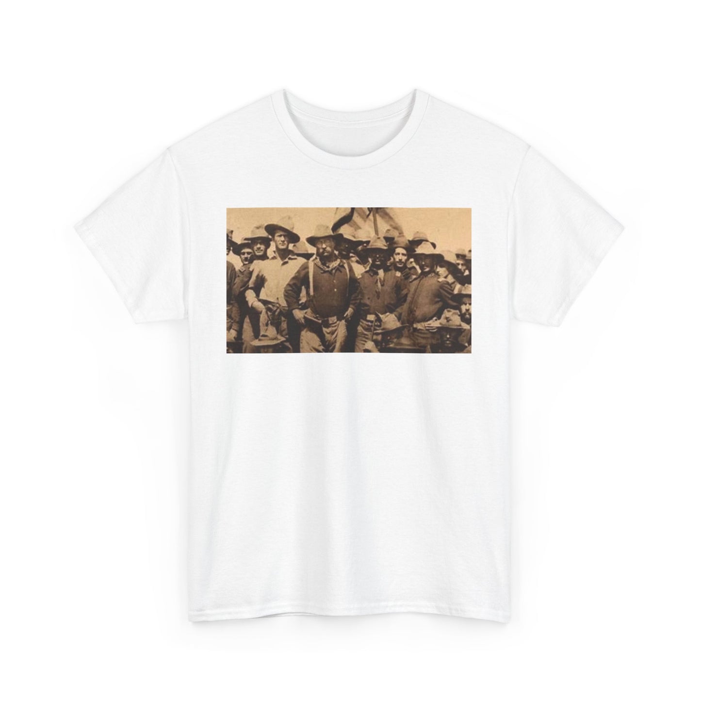 Teddy Roosevelt Rough Riders Men's Heavy Cotton Tee