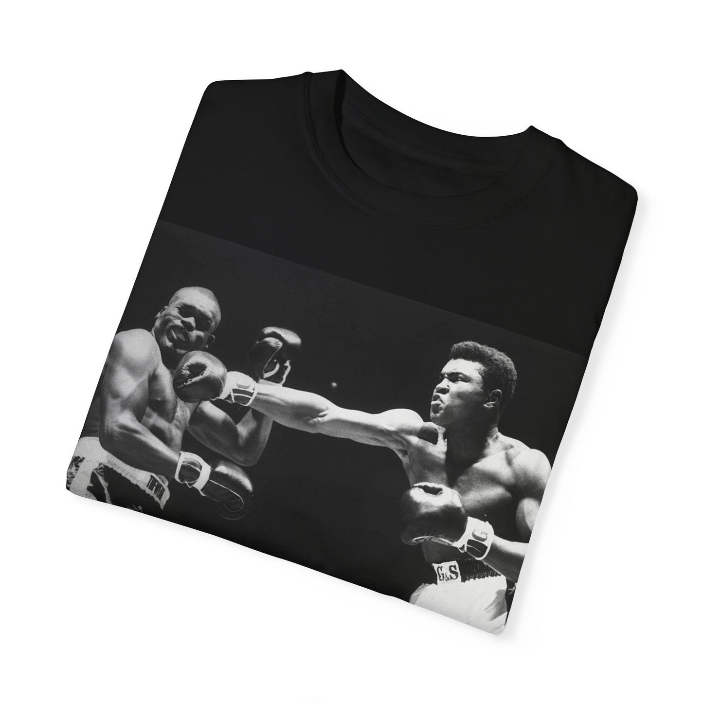 Muhammad Ali Jab Adult Black Unisex Garment-Dyed T-shirt
