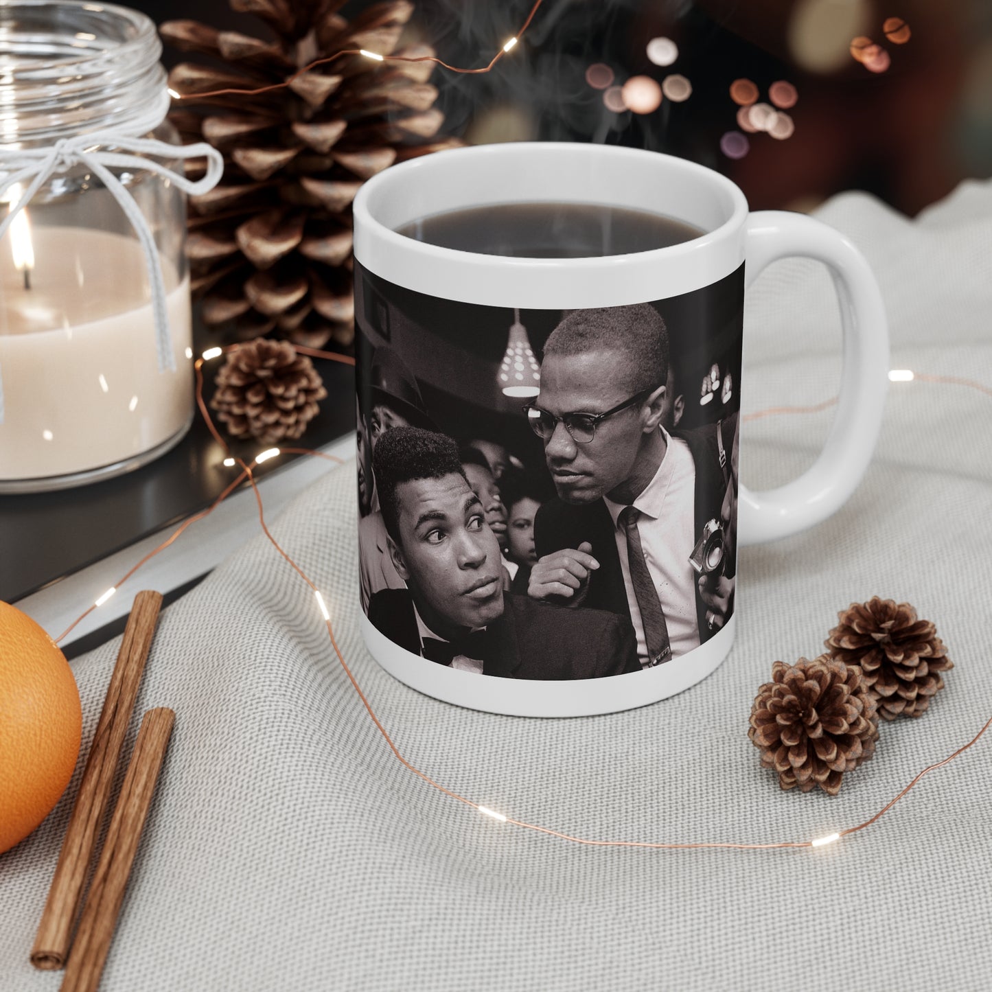 Malcolm X and Muhammad Ali Coffee Mug 11oz