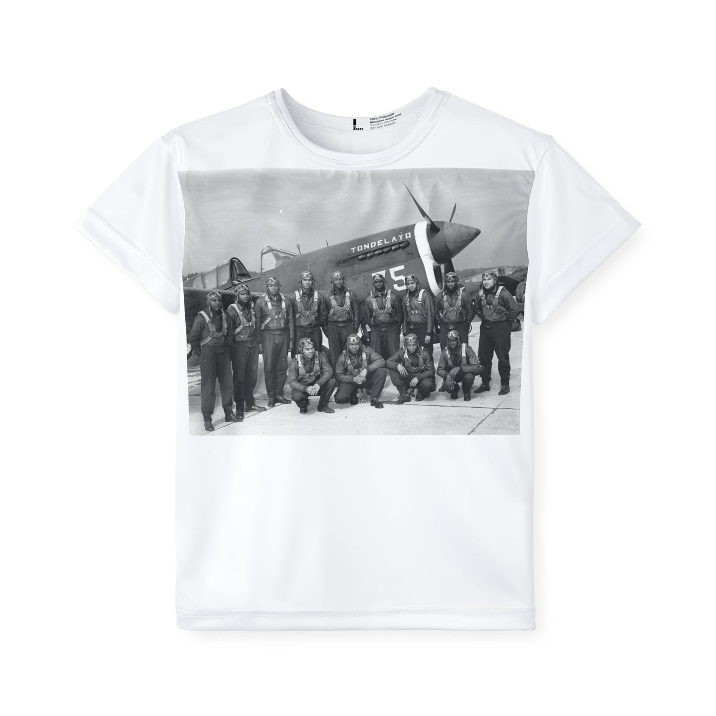 Tuskegee Airmen Kids Sports Jersey White Tee Shirt