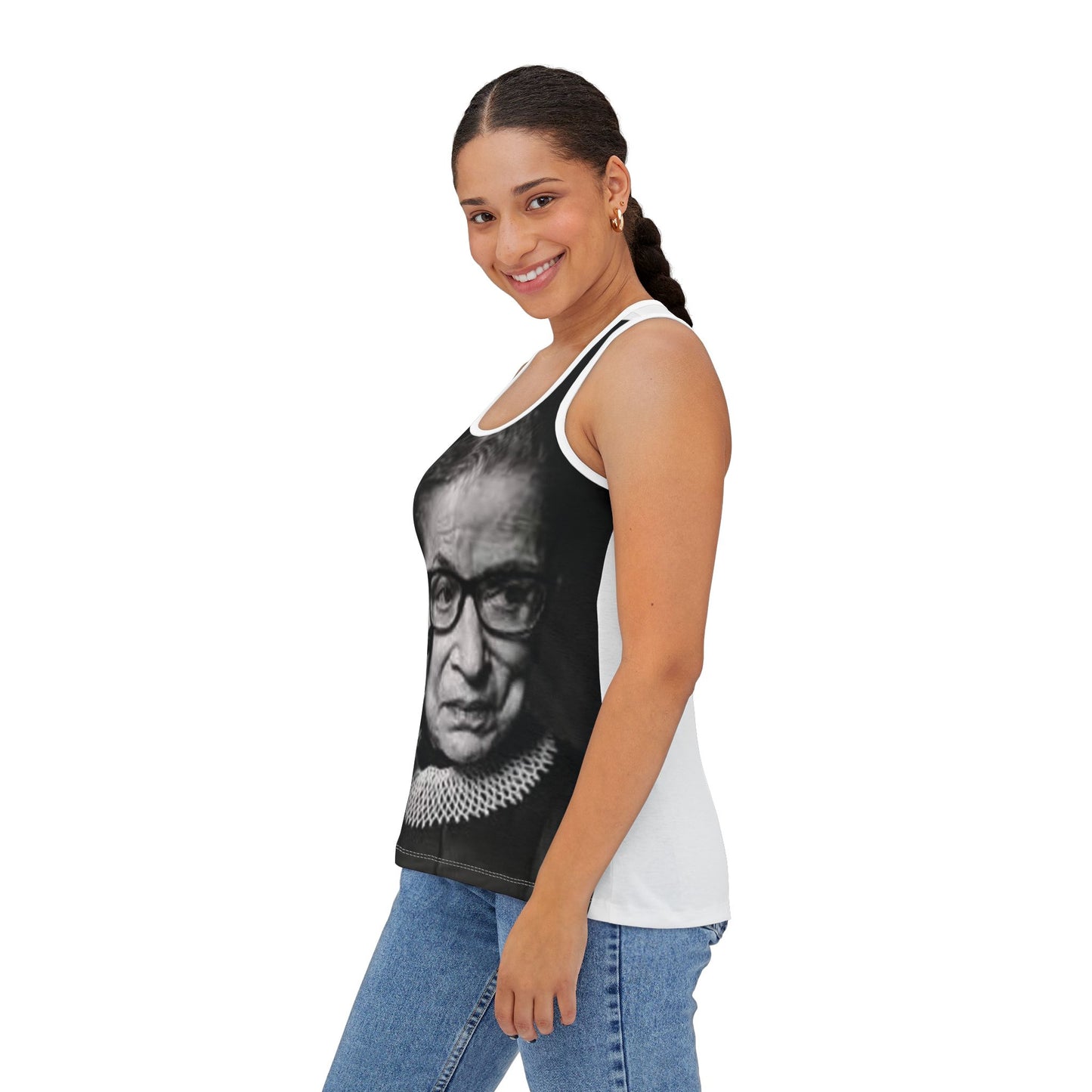 Supreme Court Justice Ruth Bader Ginsburg Women's White Tank Top Shirt