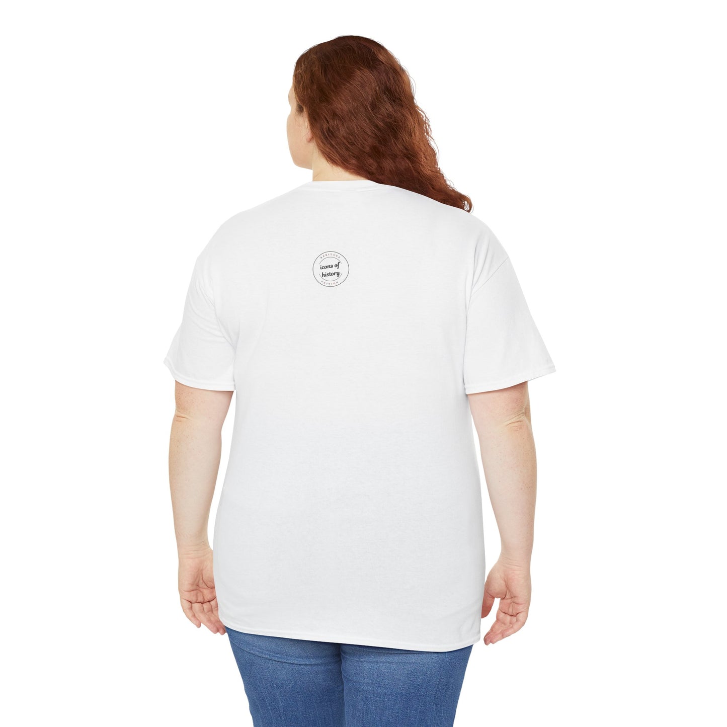 Elvis, Humphrey, Marilyn and James Dean Pool Hall Adult Unisex Heavy Cotton White Tee Shirt