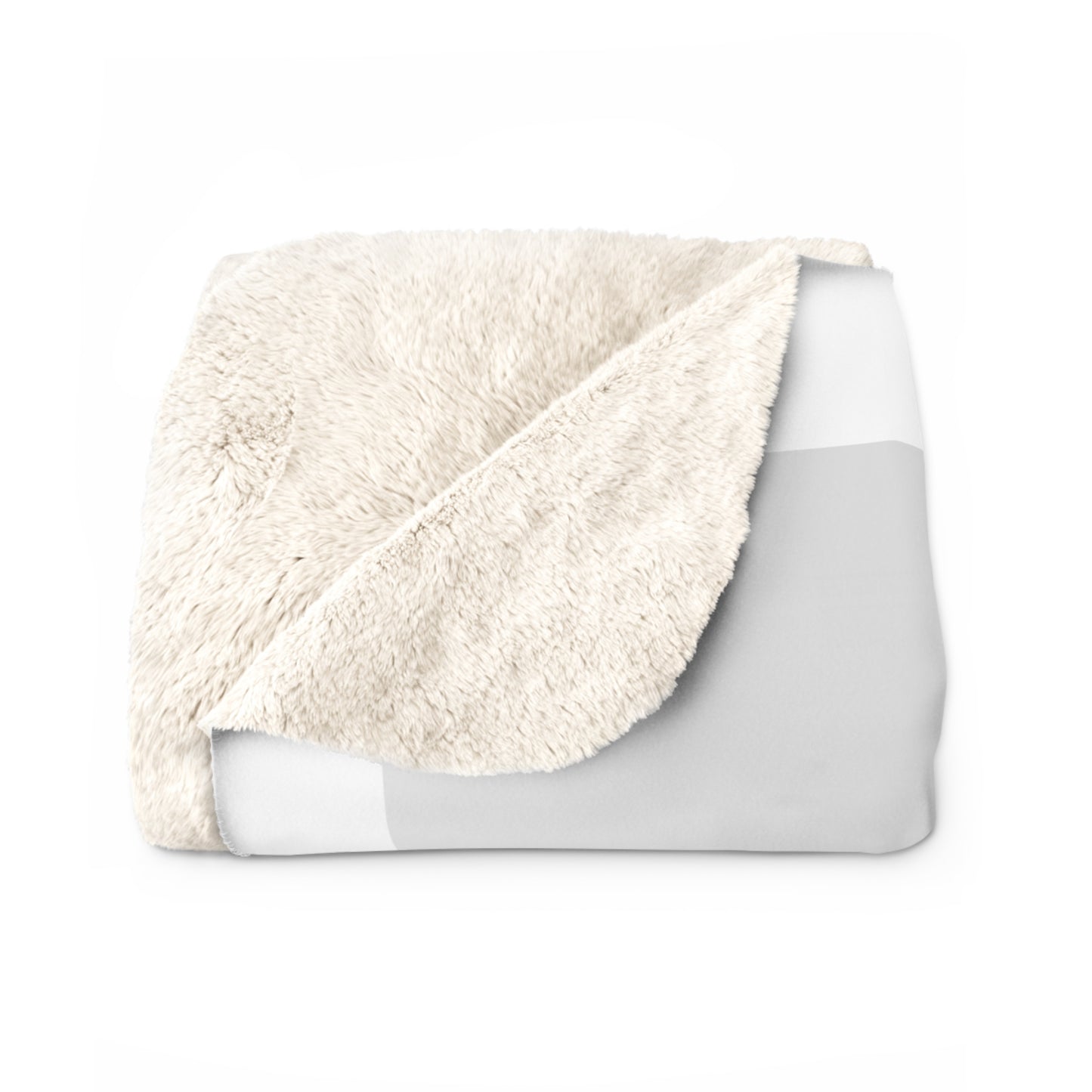 Audrey Hepburn Classy White Sherpa Fleece Blanket