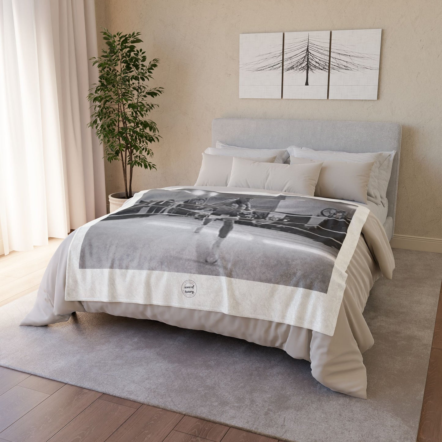 Muhammad Ali Soft Polyester Blanket