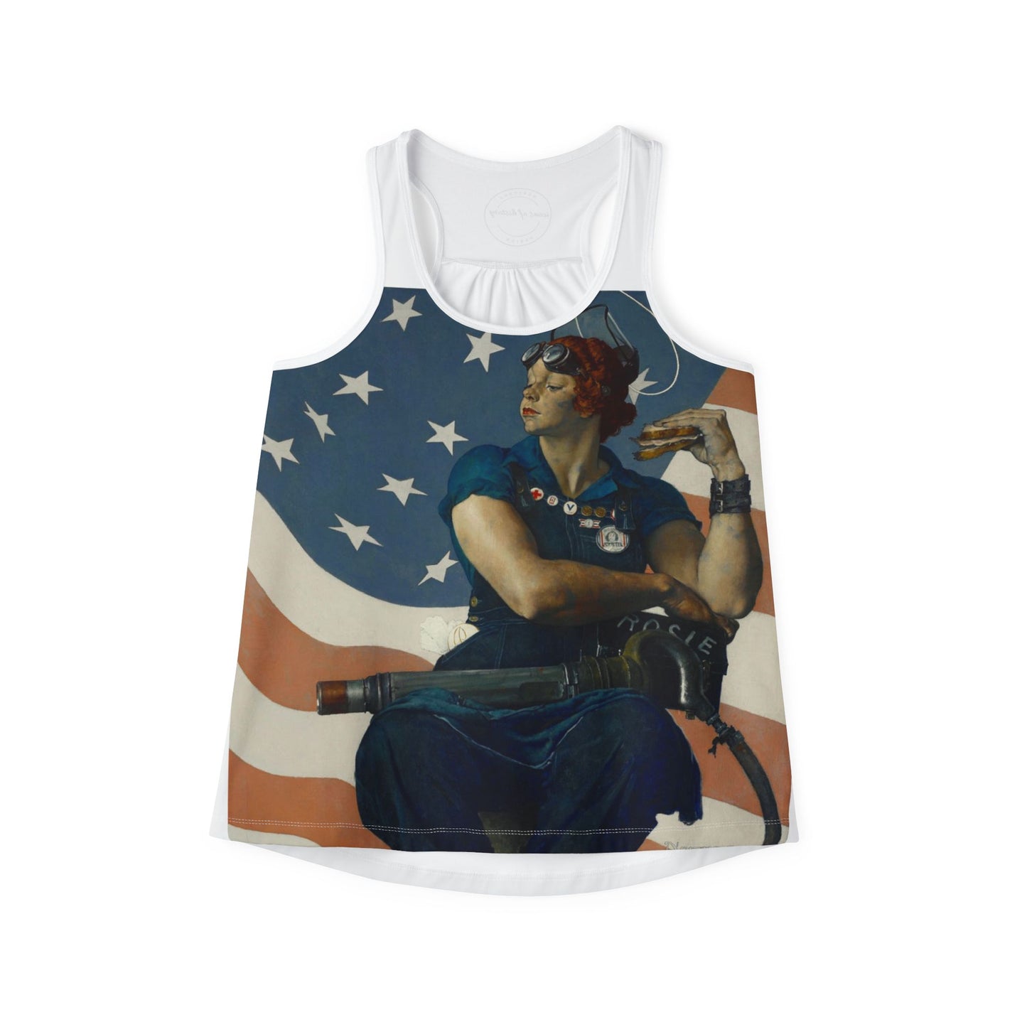 Rosie the Riveter Women's White Tank Top