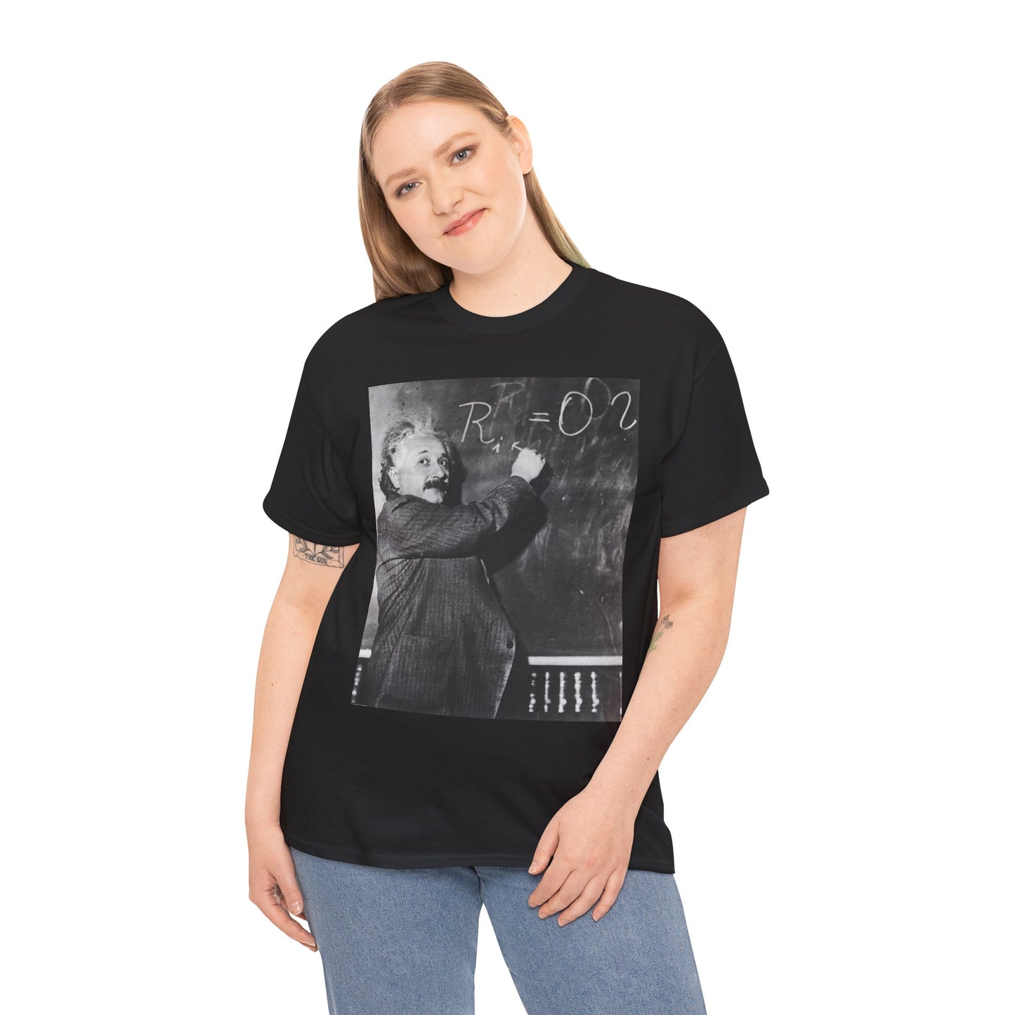Albert Einstein Equation Unisex Heavy Cotton Tee