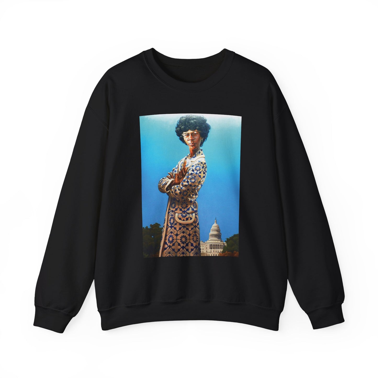 Shirley Chisholm Artistic Unisex Heavy Blend™ Crewneck Sweatshirt