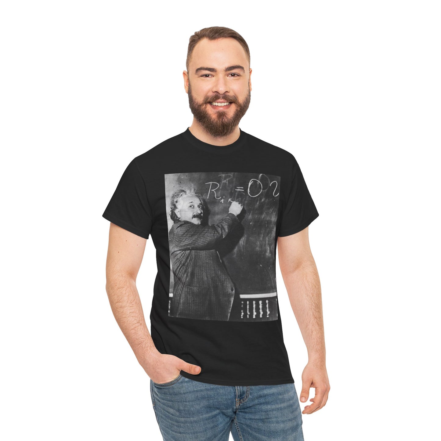 Albert Einstein Equation Unisex Heavy Cotton Tee