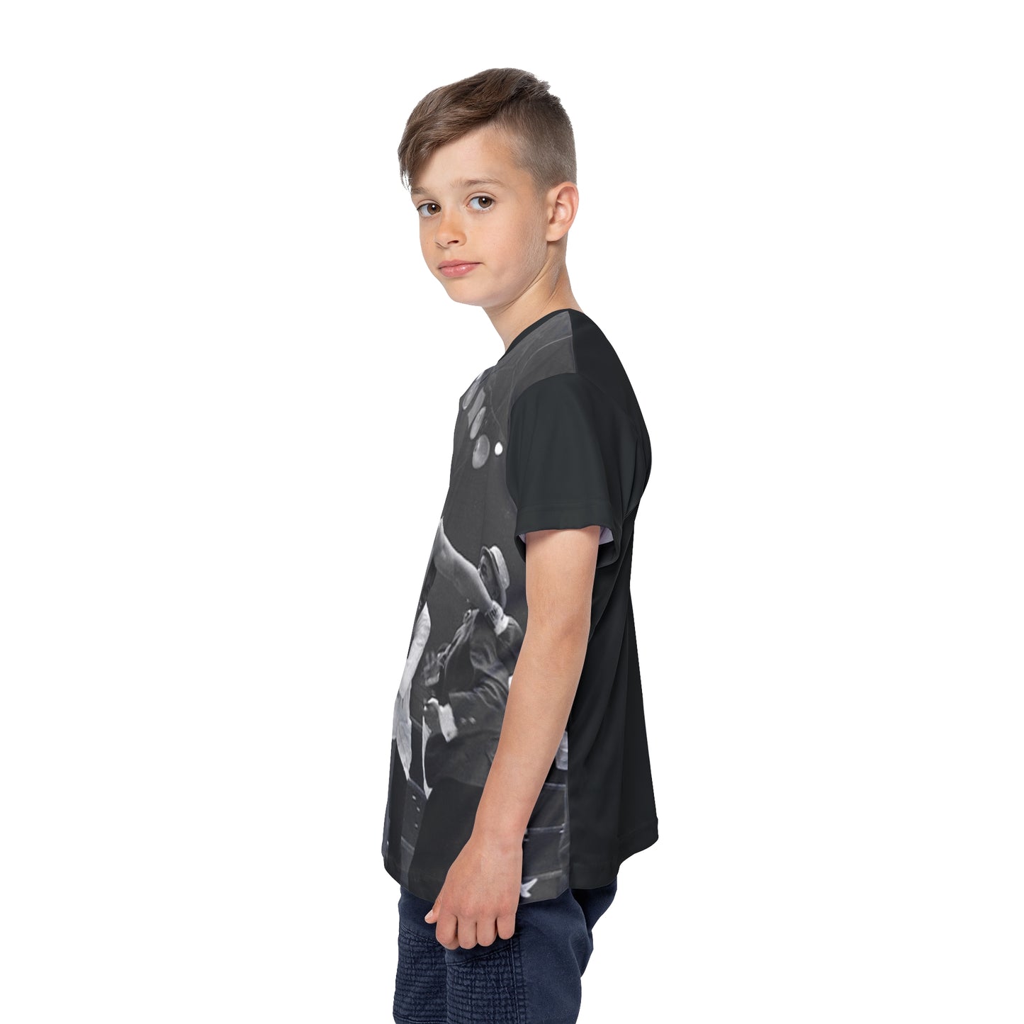 Muhammad Ali "I Shook Up the World" Kids Black Sports Jersey
