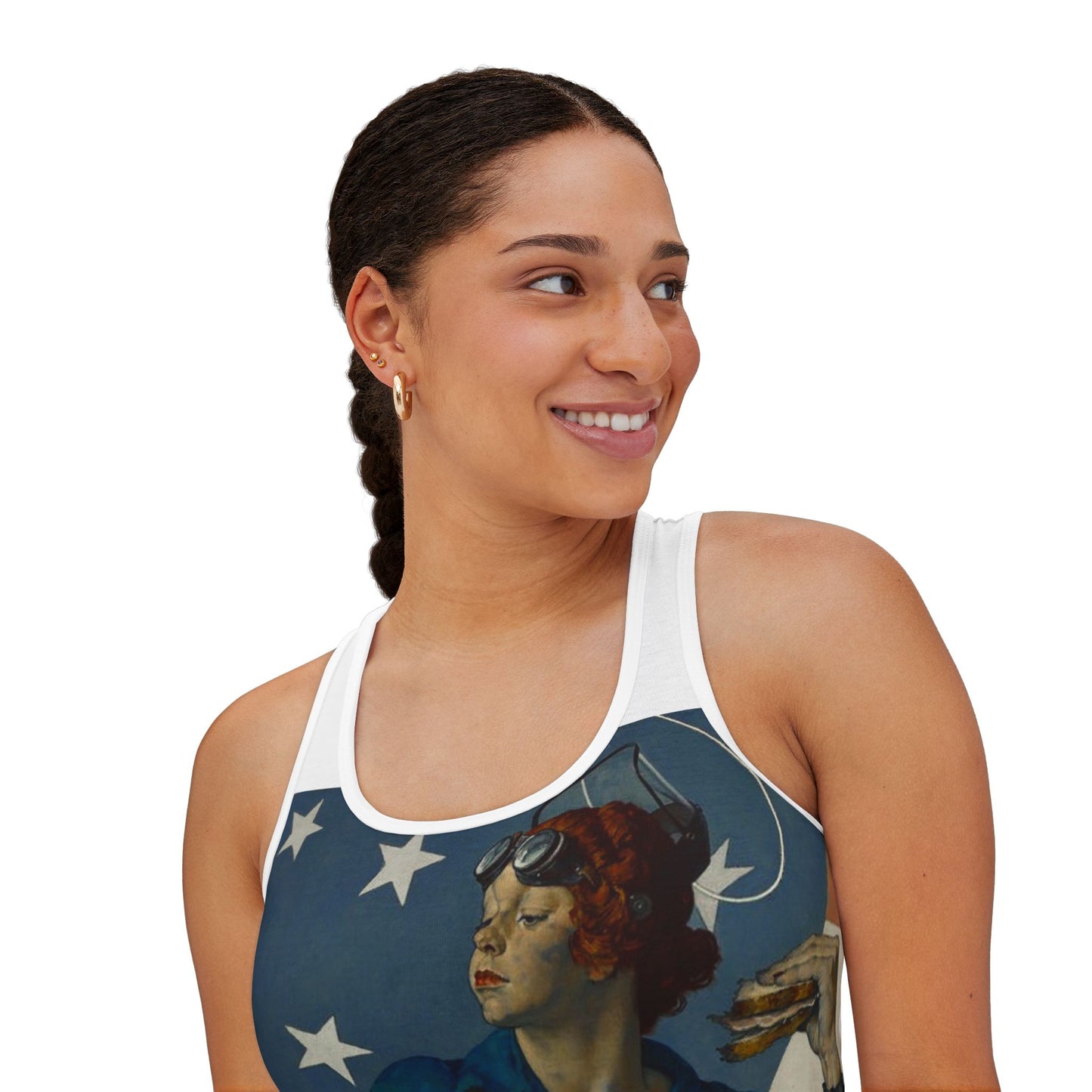 Rosie the Riveter Women's White Tank Top