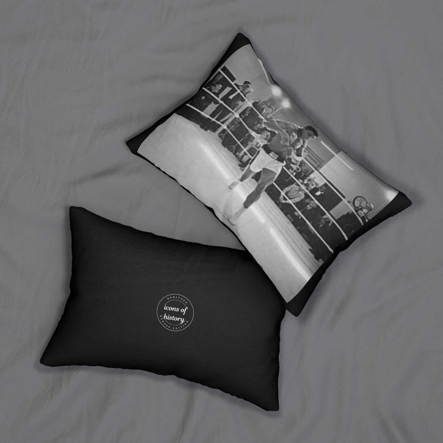 Muhammad Ali Spun Polyester Lumbar Pillow