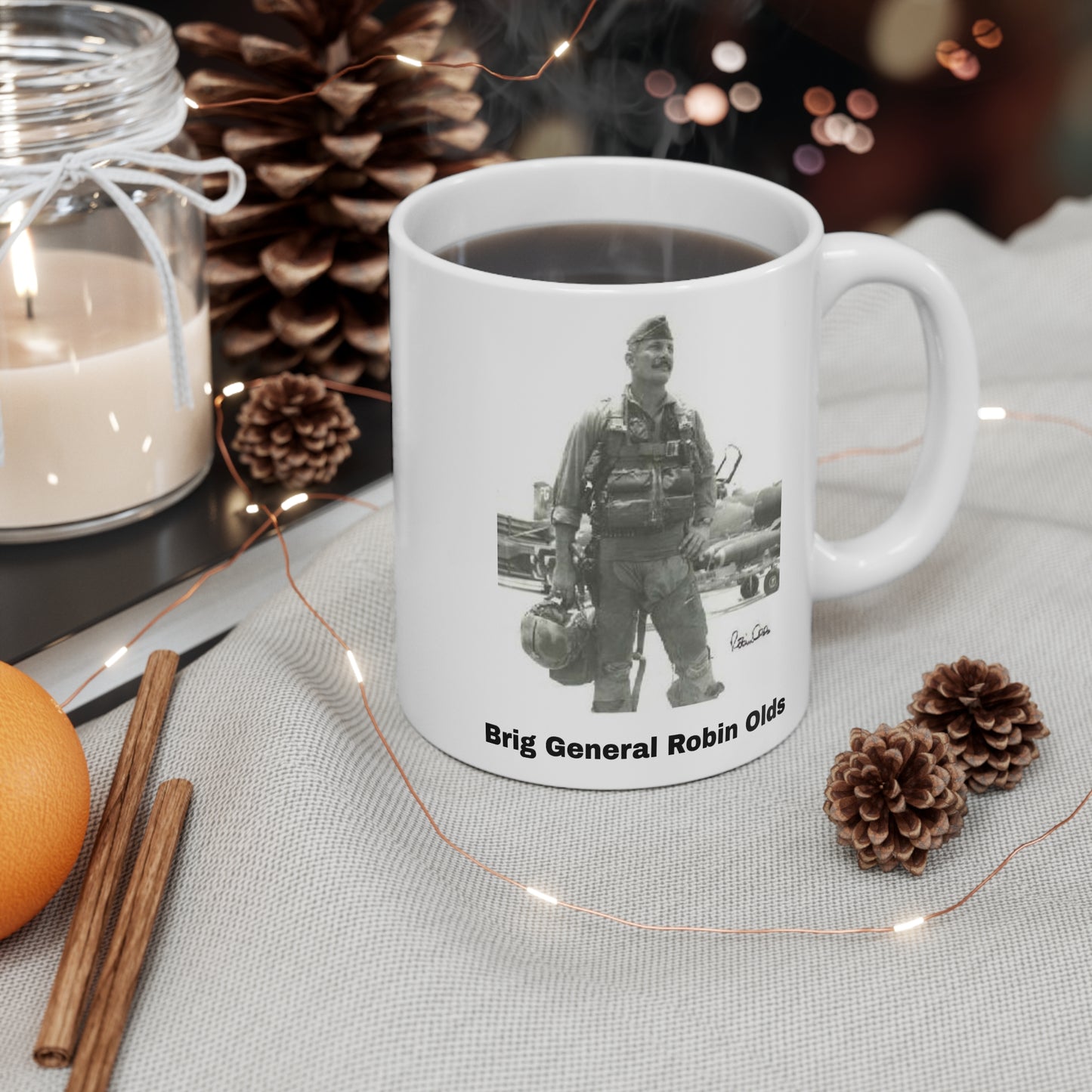 American Hero General Robin Olds Mug 11oz