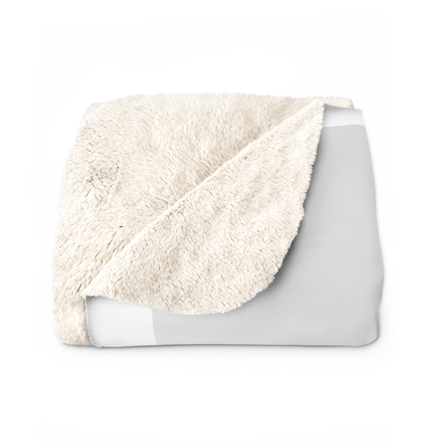 Audrey Hepburn Classy White Sherpa Fleece Blanket