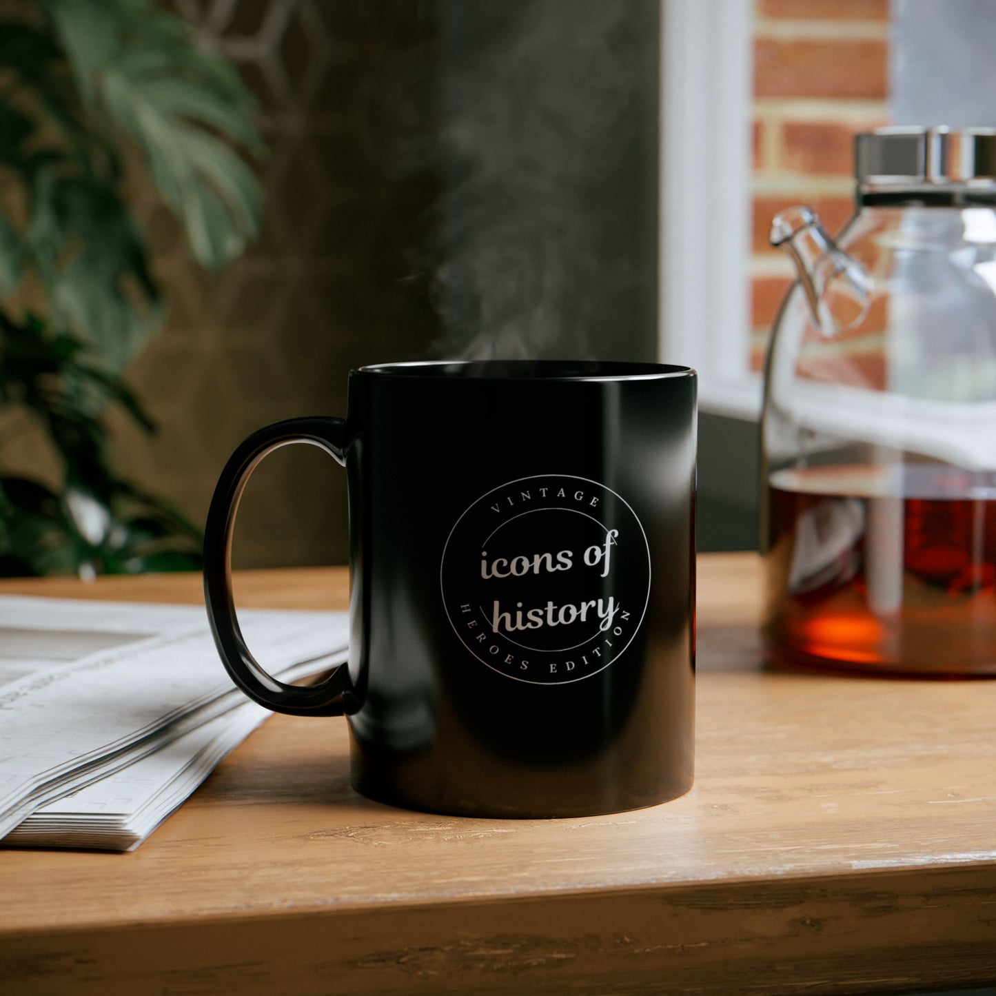 Albert Einstein Black Mug (11oz, 15oz)