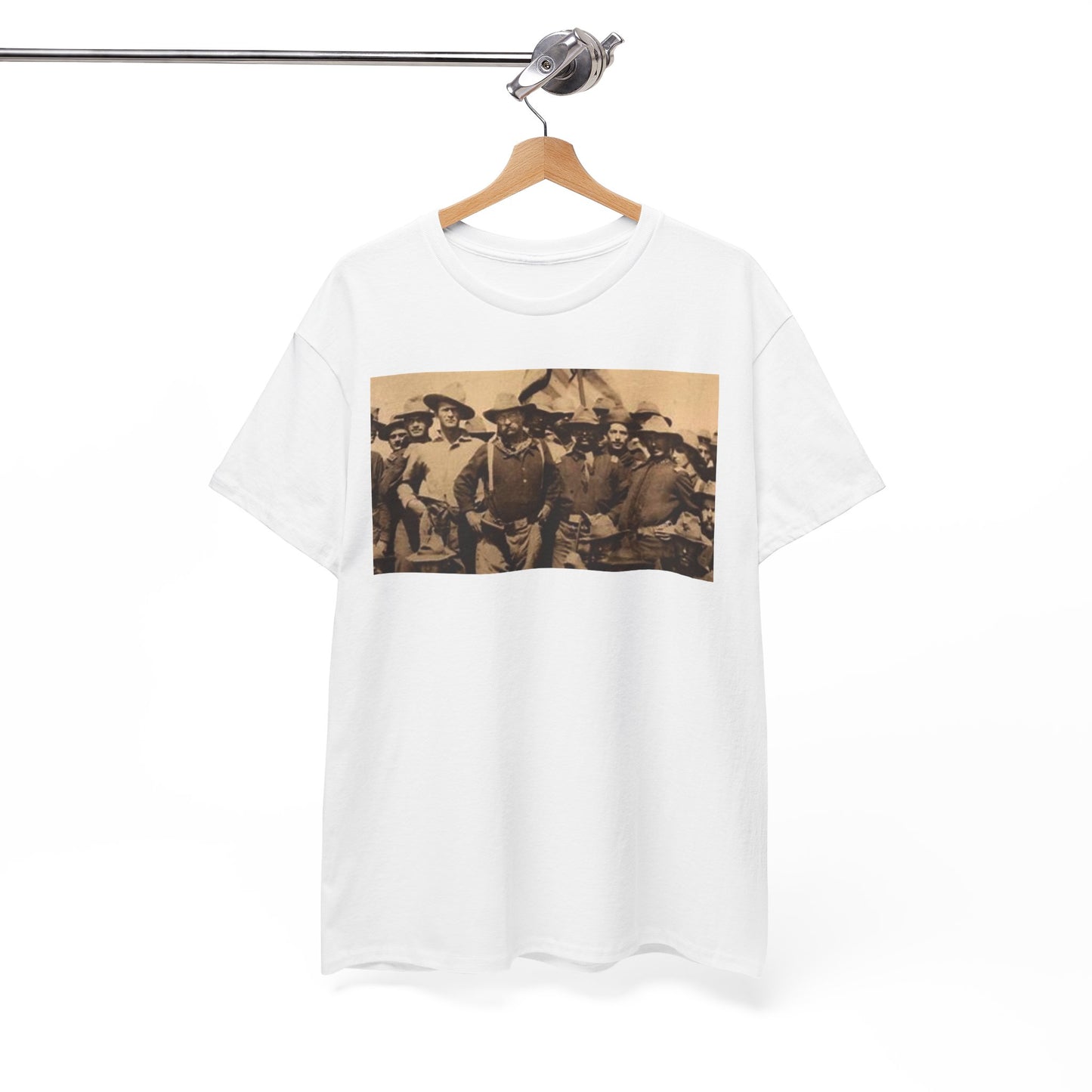 Teddy Roosevelt Rough Riders Men's Heavy Cotton Tee