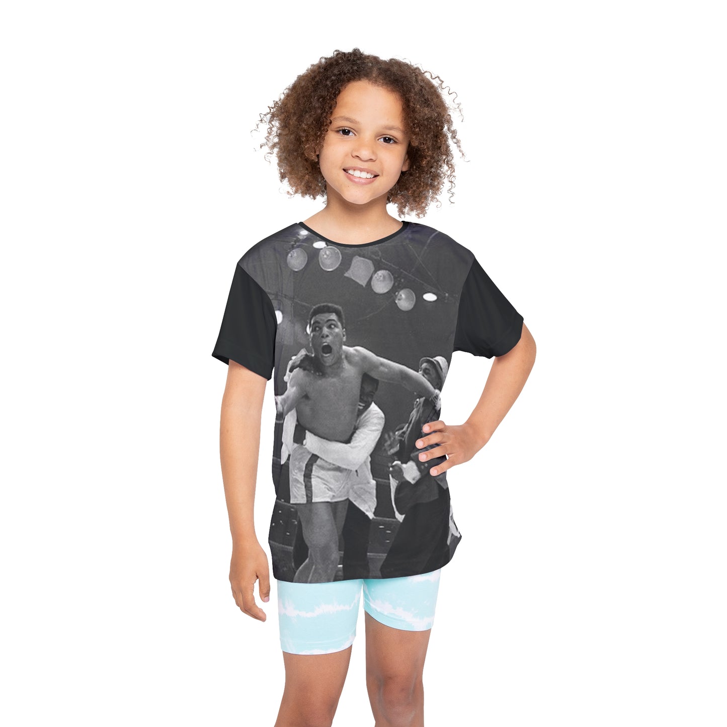 Muhammad Ali "I Shook Up the World" Kids Black Sports Jersey