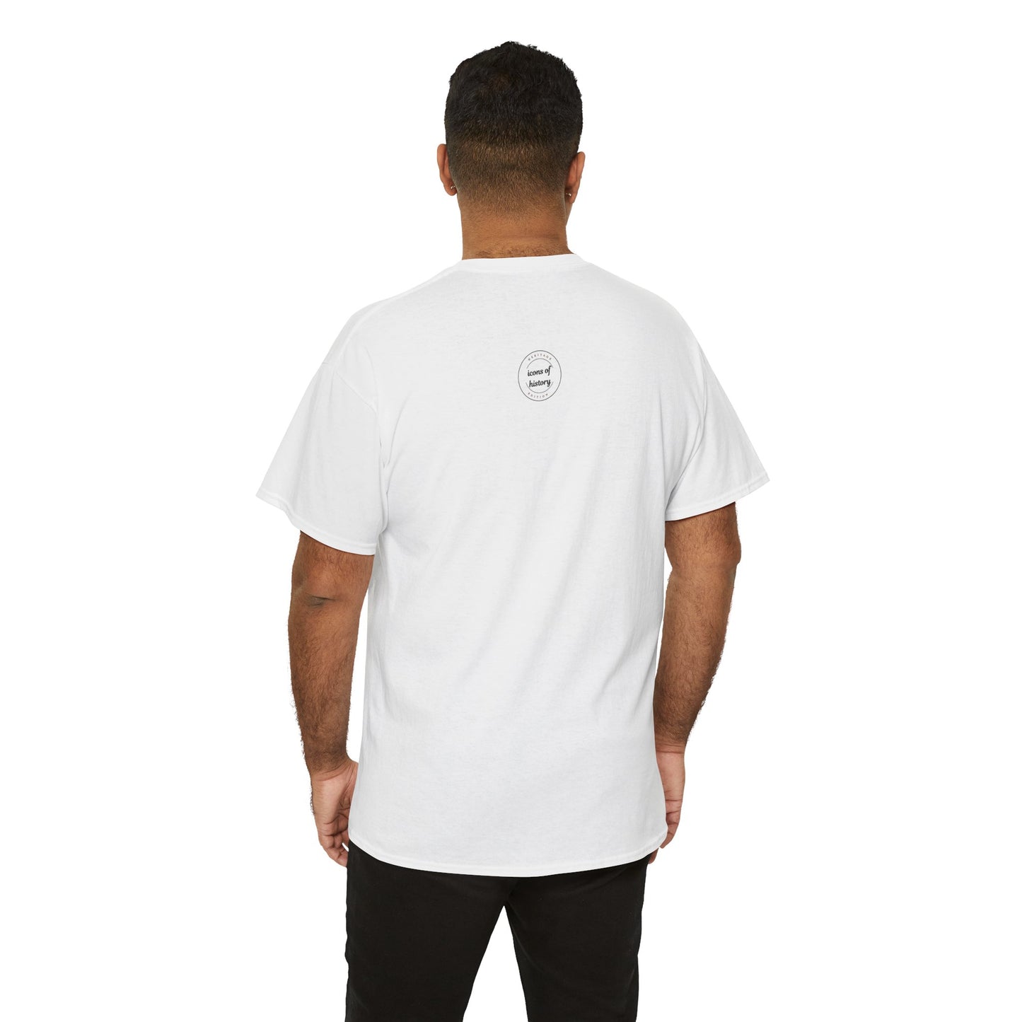 Elvis, Humphrey, Marilyn and James Dean Pool Hall Adult Unisex Heavy Cotton White Tee Shirt