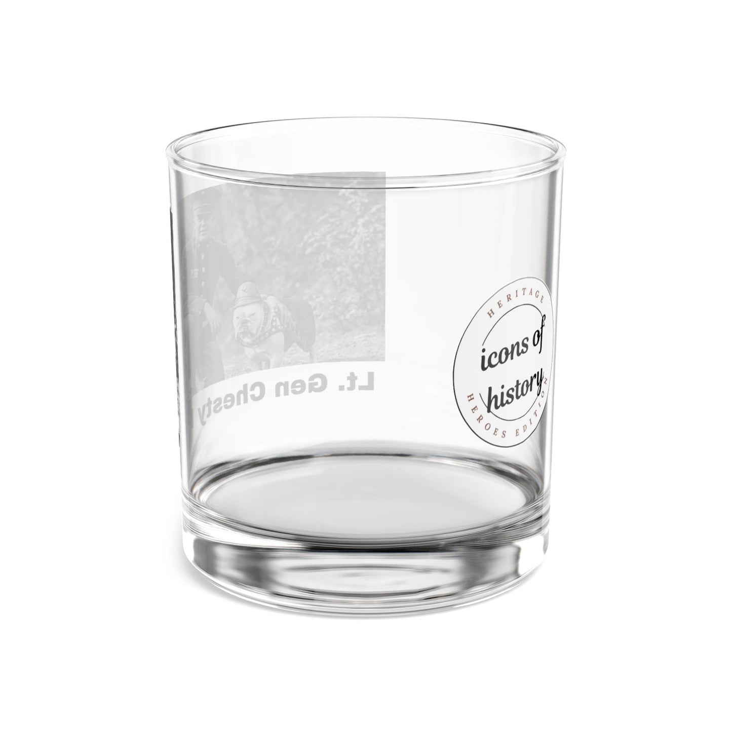 Marine Corp General Chesty Puller Rocks Glass, 10oz