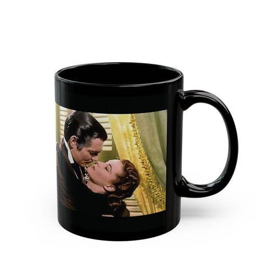 Clark Gable "The Kiss" Black Mug (11oz, 15oz)