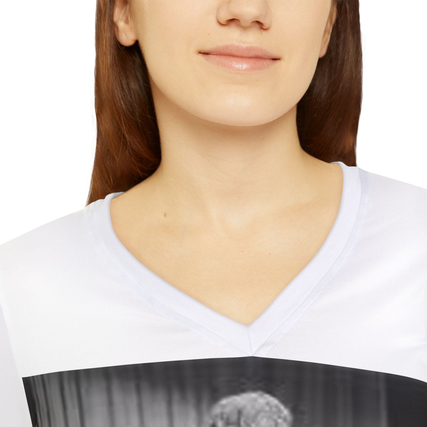 Mae West Glamour Women's Long Sleeve V-neck Shirt