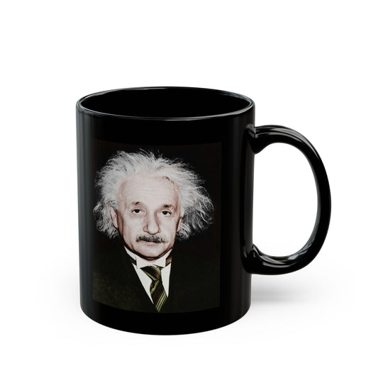 Albert Einstein Black Mug (11oz, 15oz)
