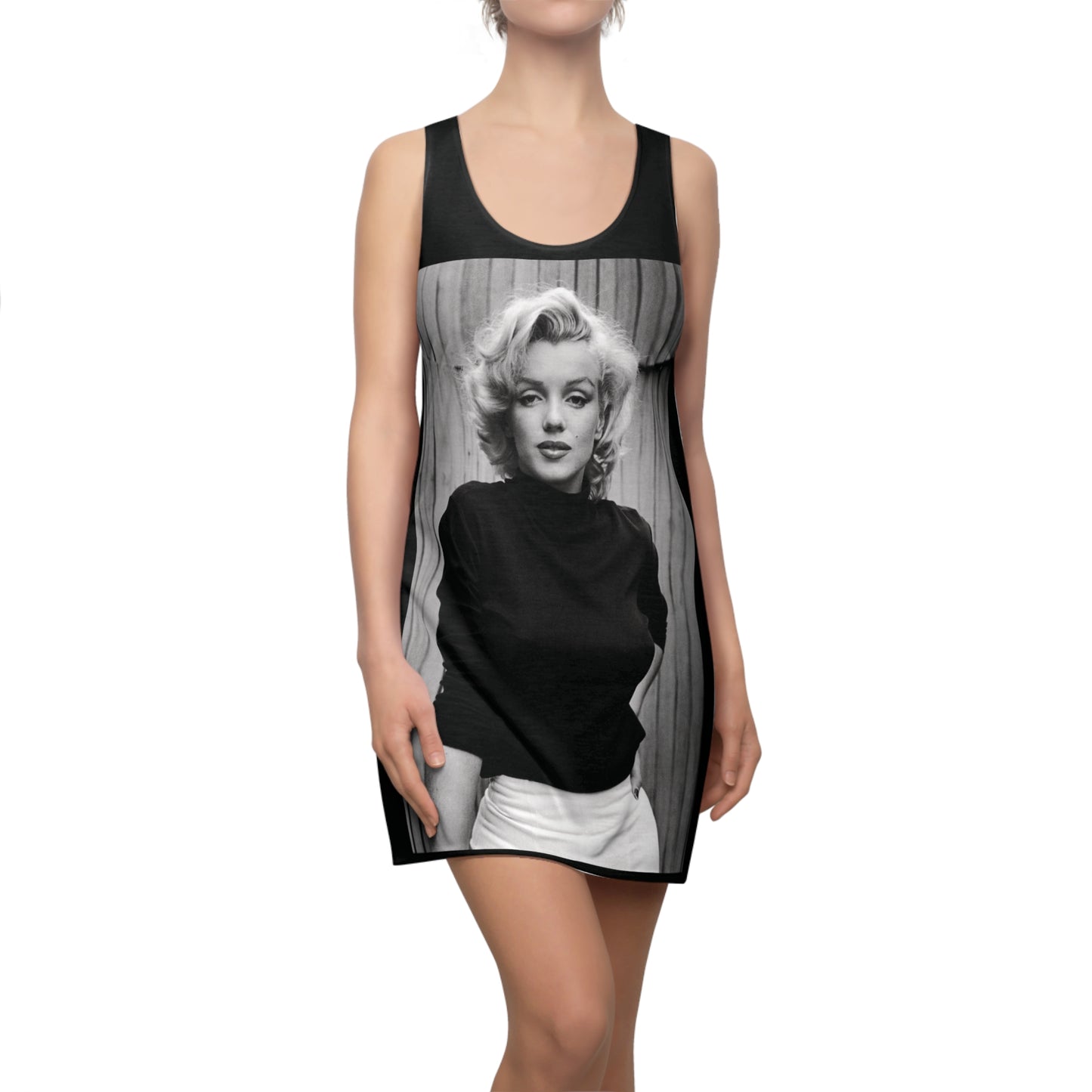 Marilyn Monroe Casual Women's Black Racerback Dress