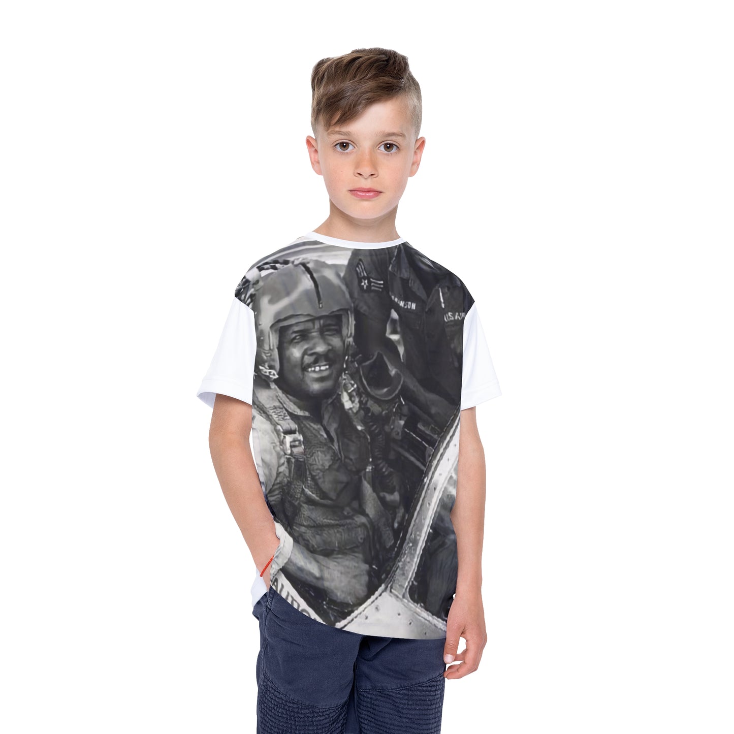 U.S. Air Force General Chappie James, White Kids Sports Jersey
