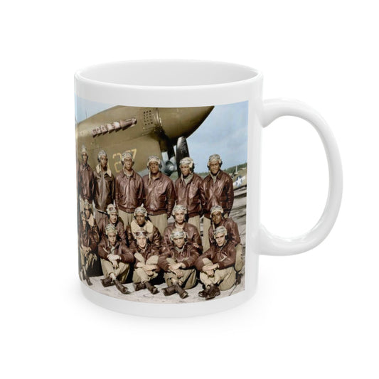 Tuskegee Airmen White Ceramic Mug, (11oz, 15oz)