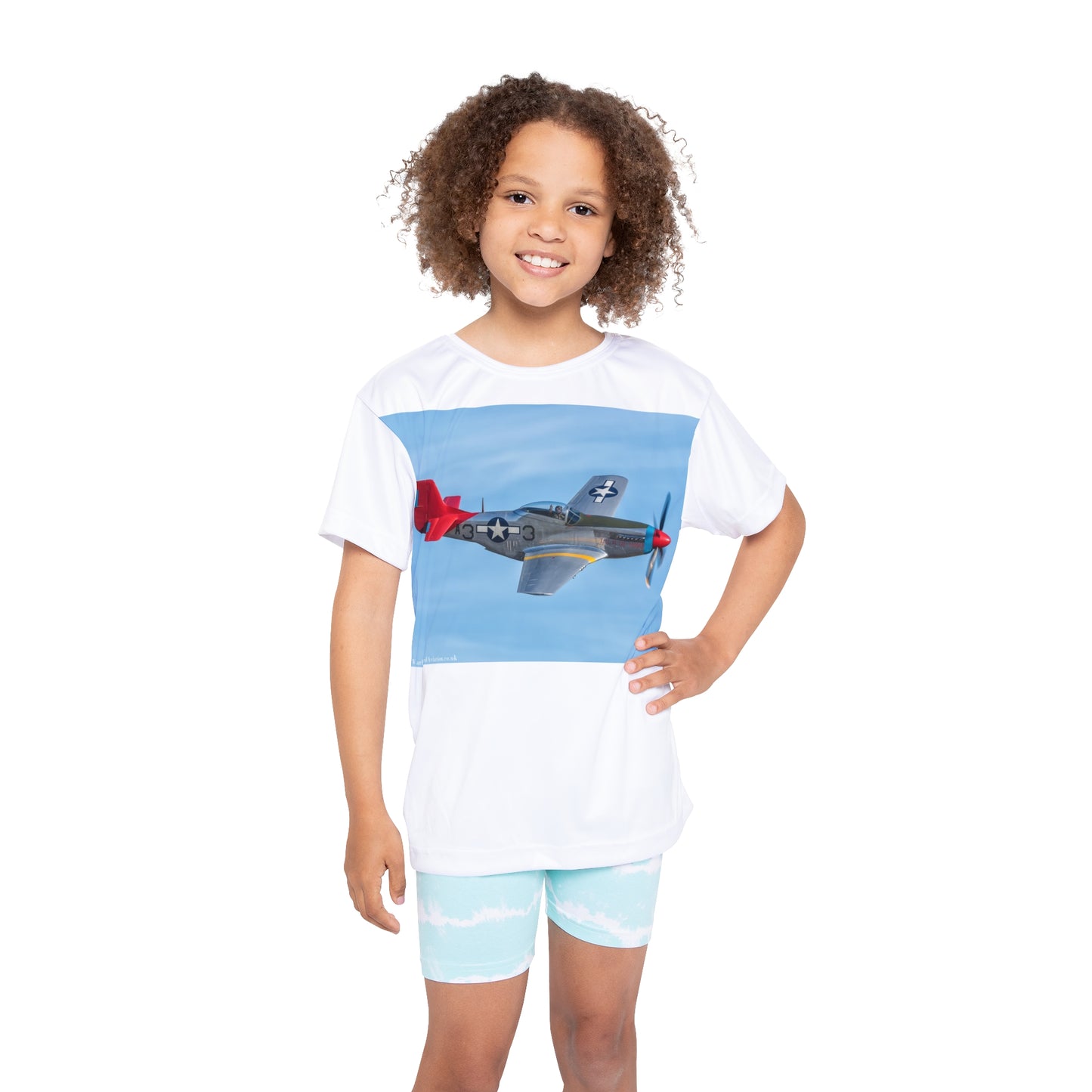 Tuskegee Airmen Red Tail Kids Sports Jersey Tee Shirt