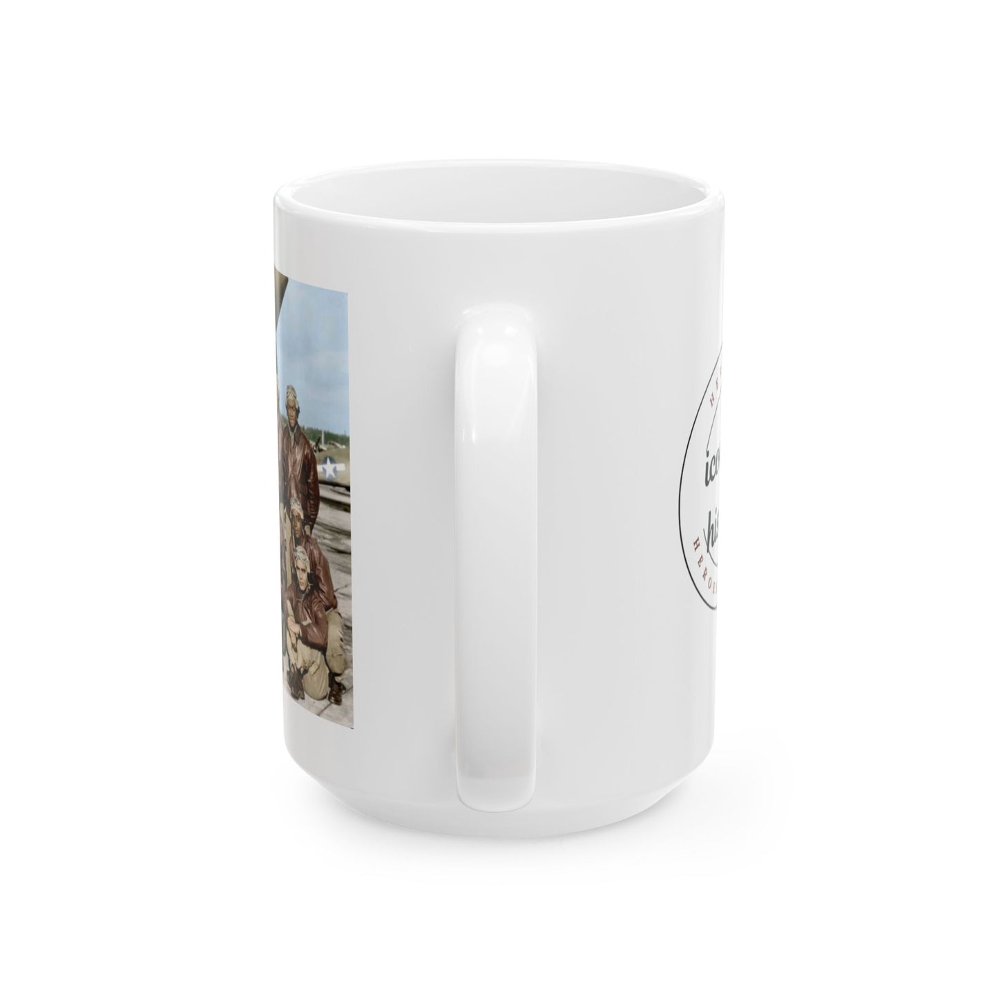 Tuskegee Airmen White Ceramic Mug, (11oz, 15oz)