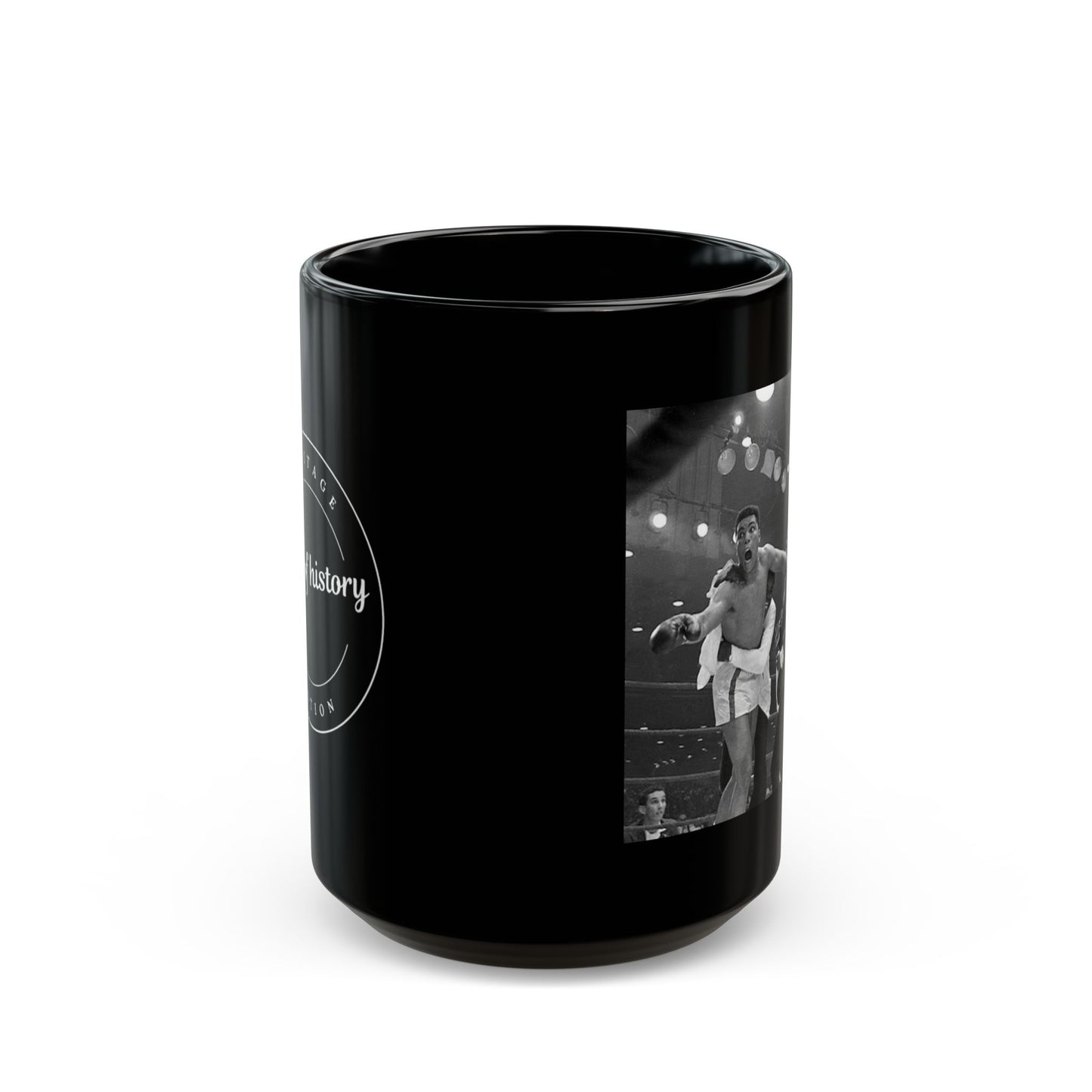 Muhammad Ali "I shook up the world" Black Mug (11oz, 15oz)