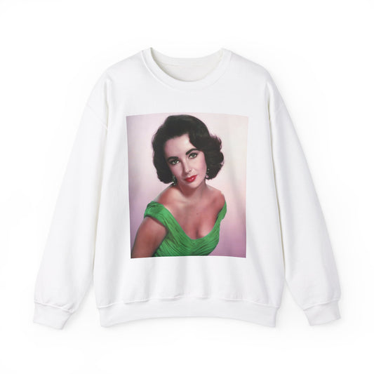 Elizabeth Taylor Women's  White Heavy Blend™ Crewneck Sweatshirt